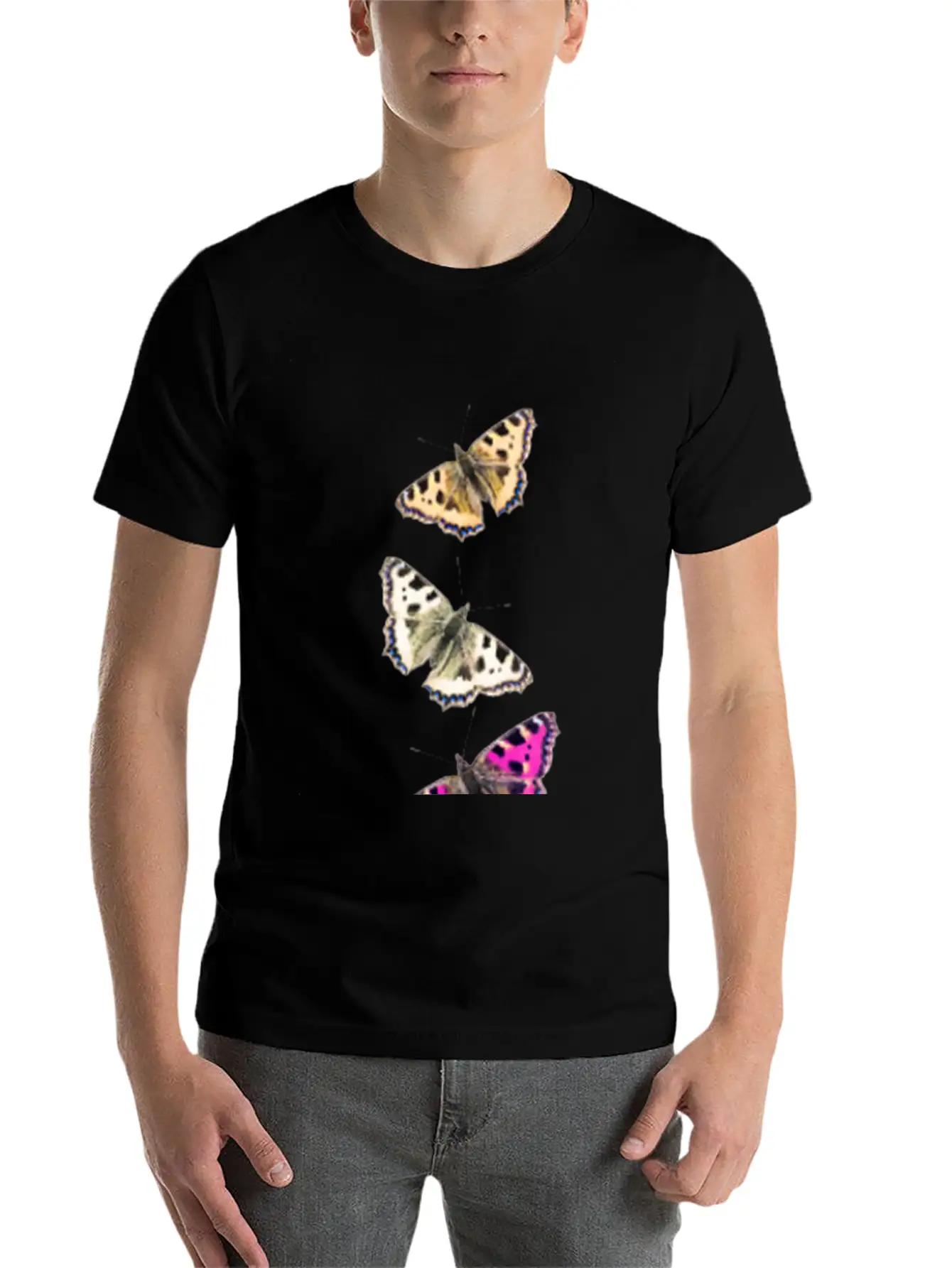 Butterfly Collage Stylish Everyday T-Shirt – Unisex Basic Cotton Tee