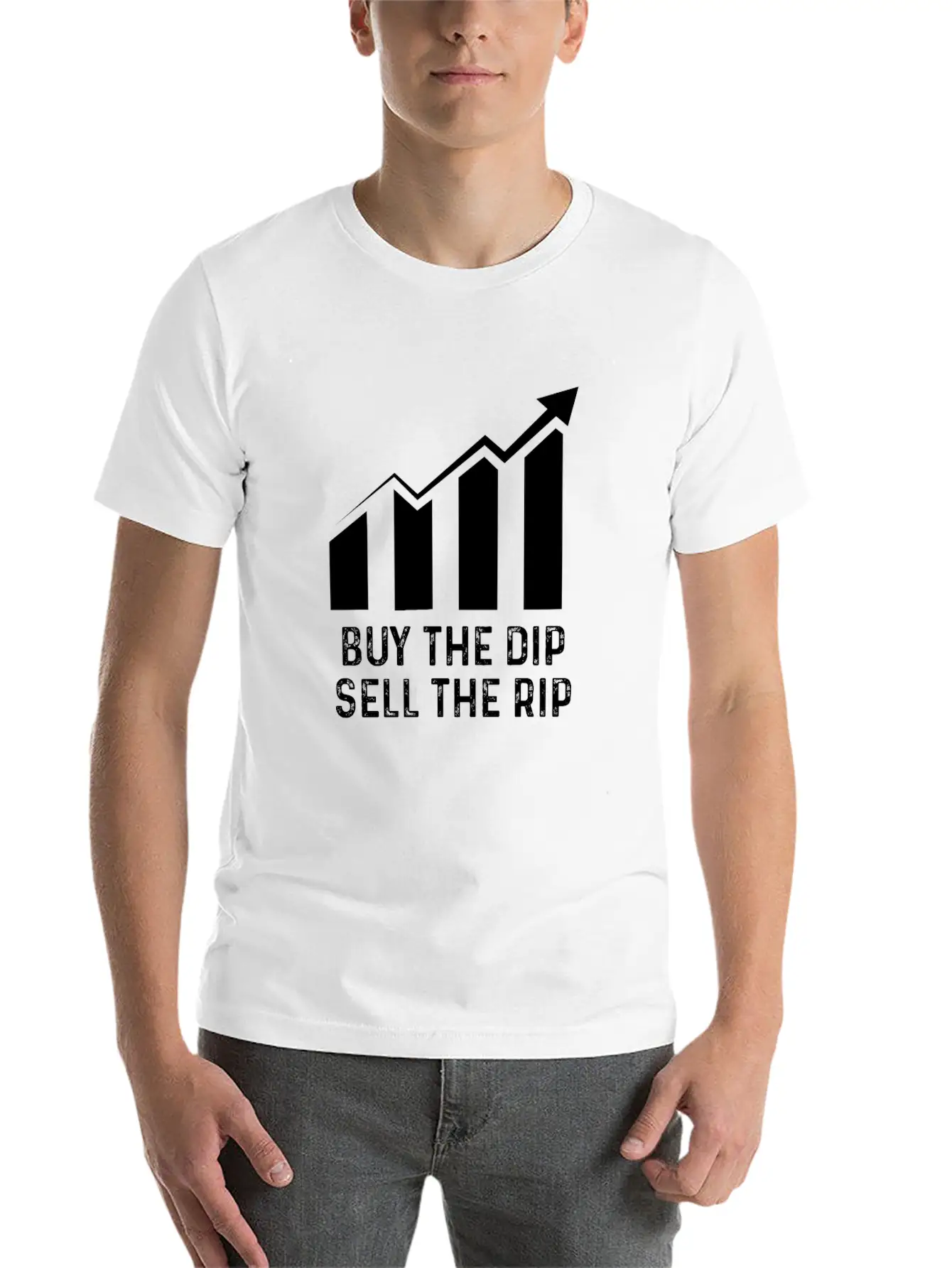 Buy Dip Sell Rip Stock Bitcoin Crypto Swing Trader Basic Graphic T-Shirt – Daily Comfort In Soft Cotton