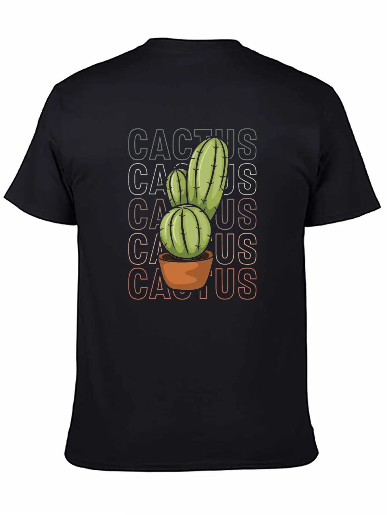 Cacti Desert Flowerpot Relaxed Everyday Tee – Lightweight And Durable Cotton