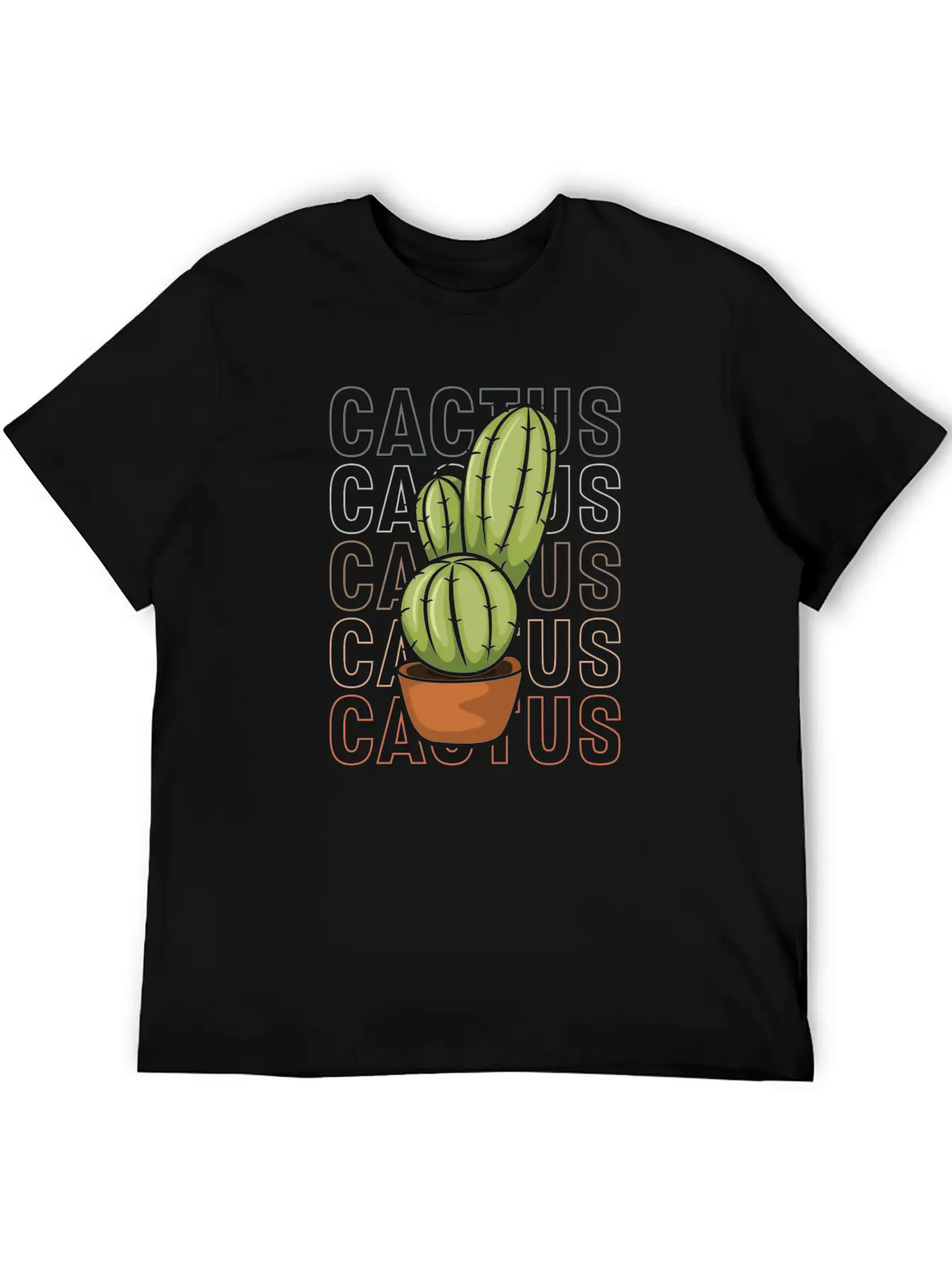 Cacti Desert Flowerpot Relaxed Everyday Tee – Lightweight And Durable Cotton