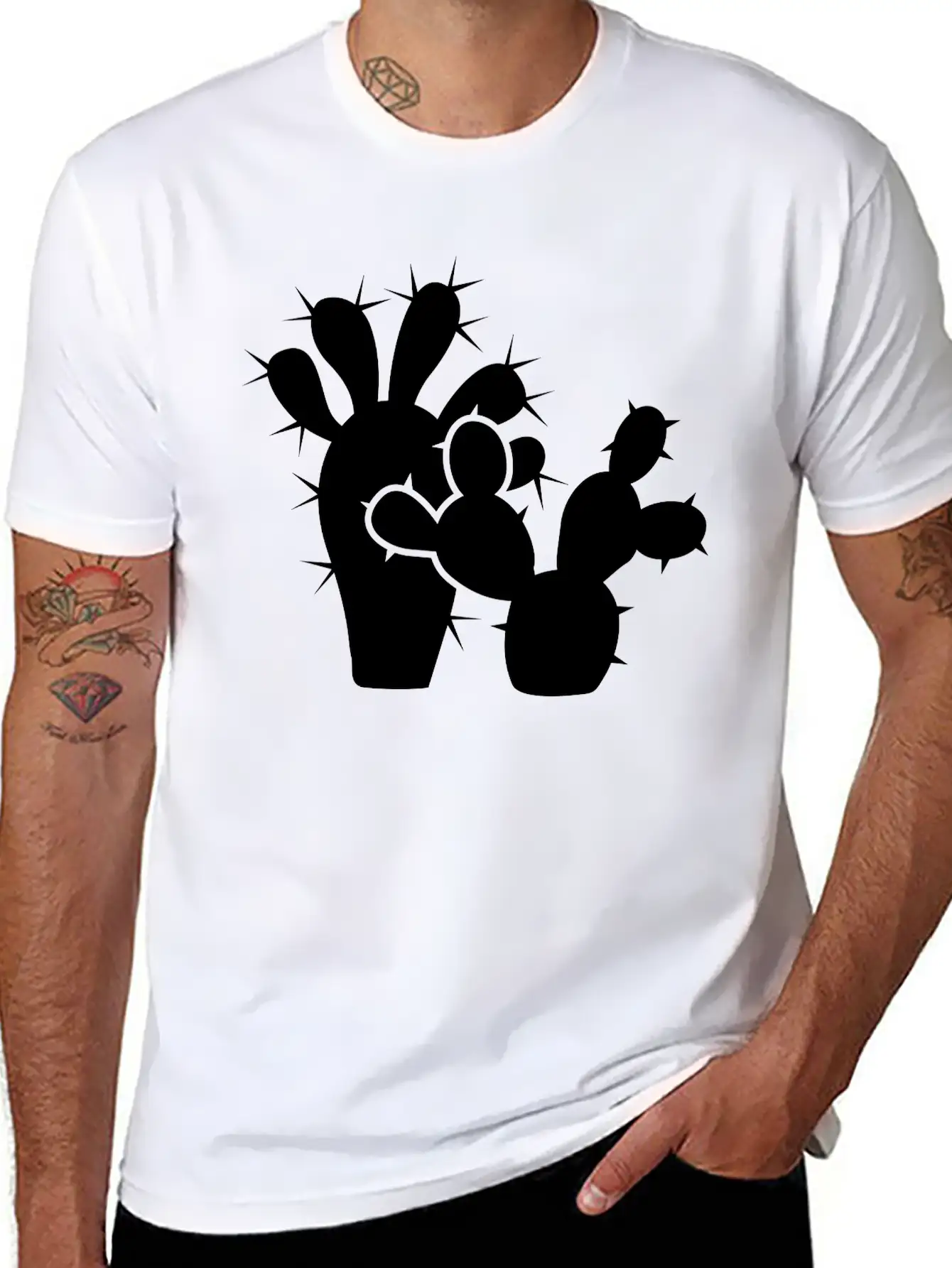 Cactus Stylish Everyday T-Shirt – Unisex Basic Cotton Tee