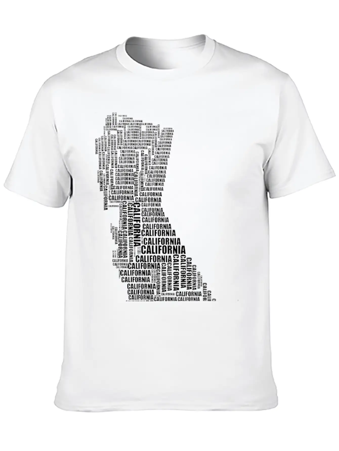 California Typography Black Stylish Everyday T-Shirt – Unisex Basic Cotton Tee