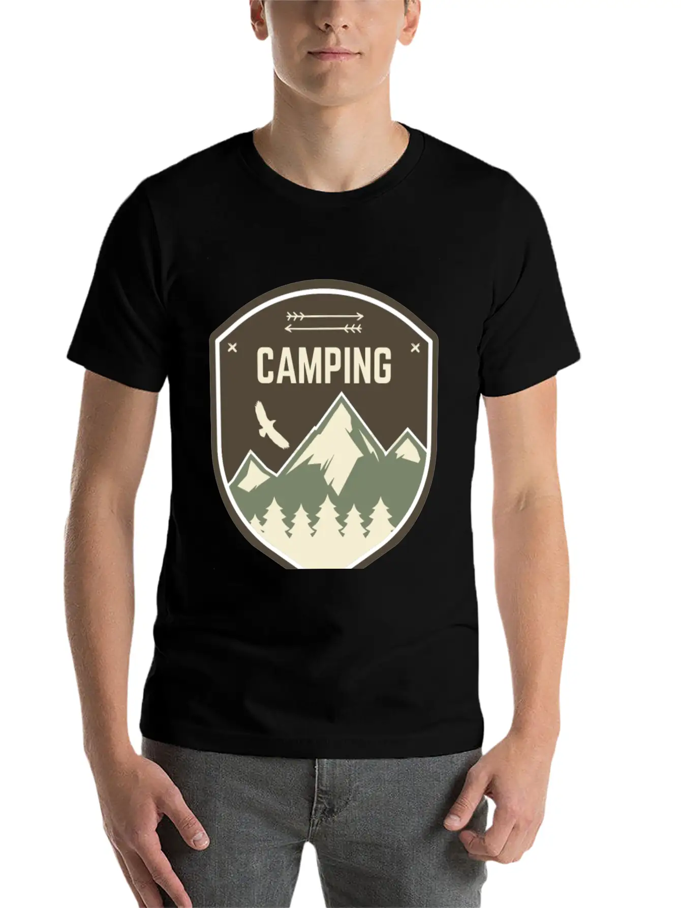 Camping Basic Graphic T-Shirt – Daily Comfort In Soft Cotton