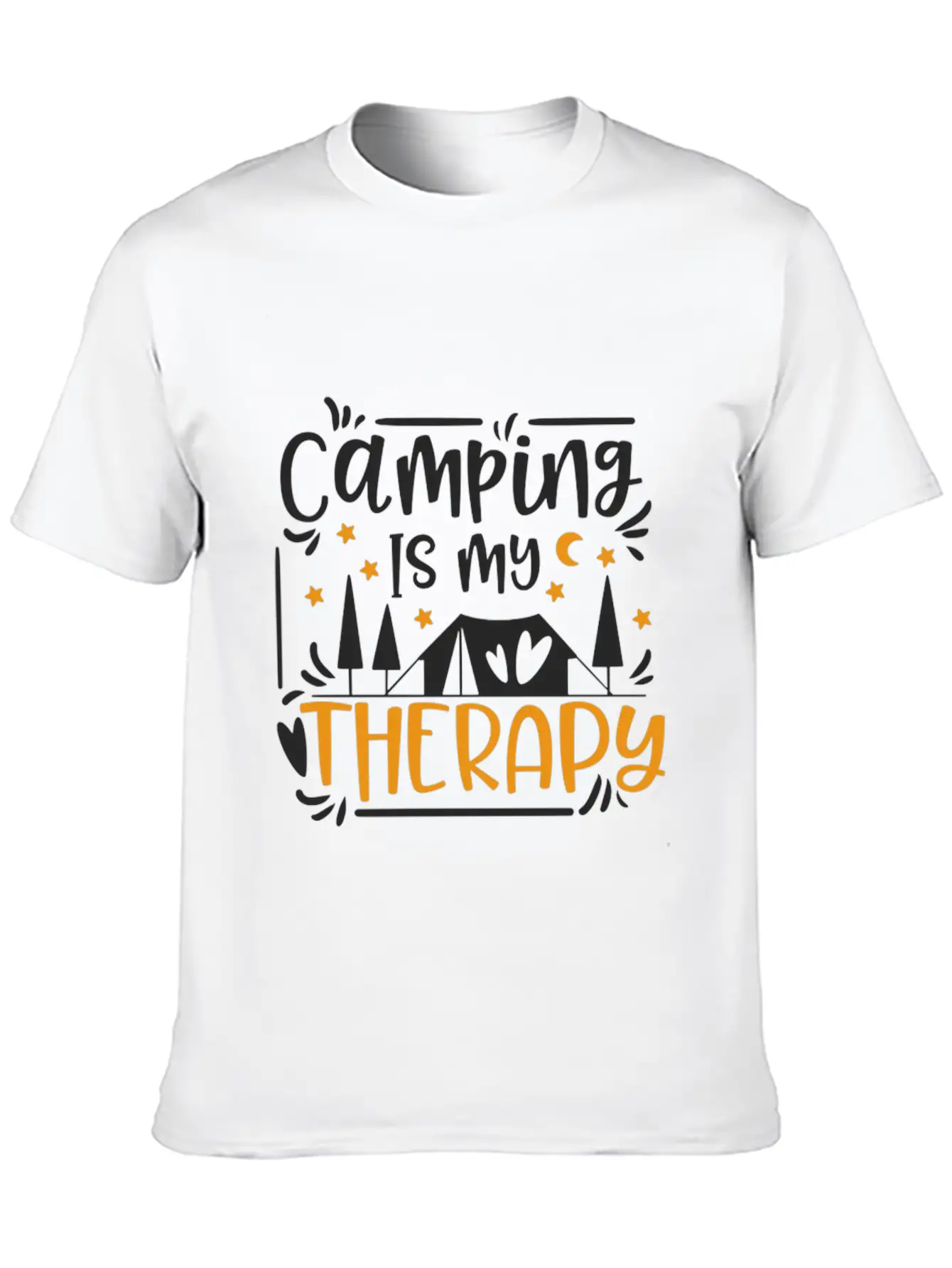 Camping Is My Therapy Stylish Everyday T-Shirt – Unisex Basic Cotton Tee