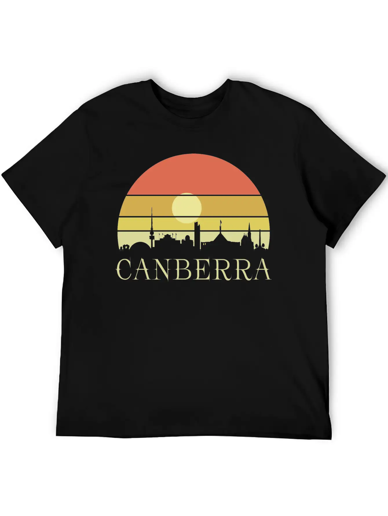 Canberra Sunset Stylish Everyday T-Shirt – Unisex Basic Cotton Tee