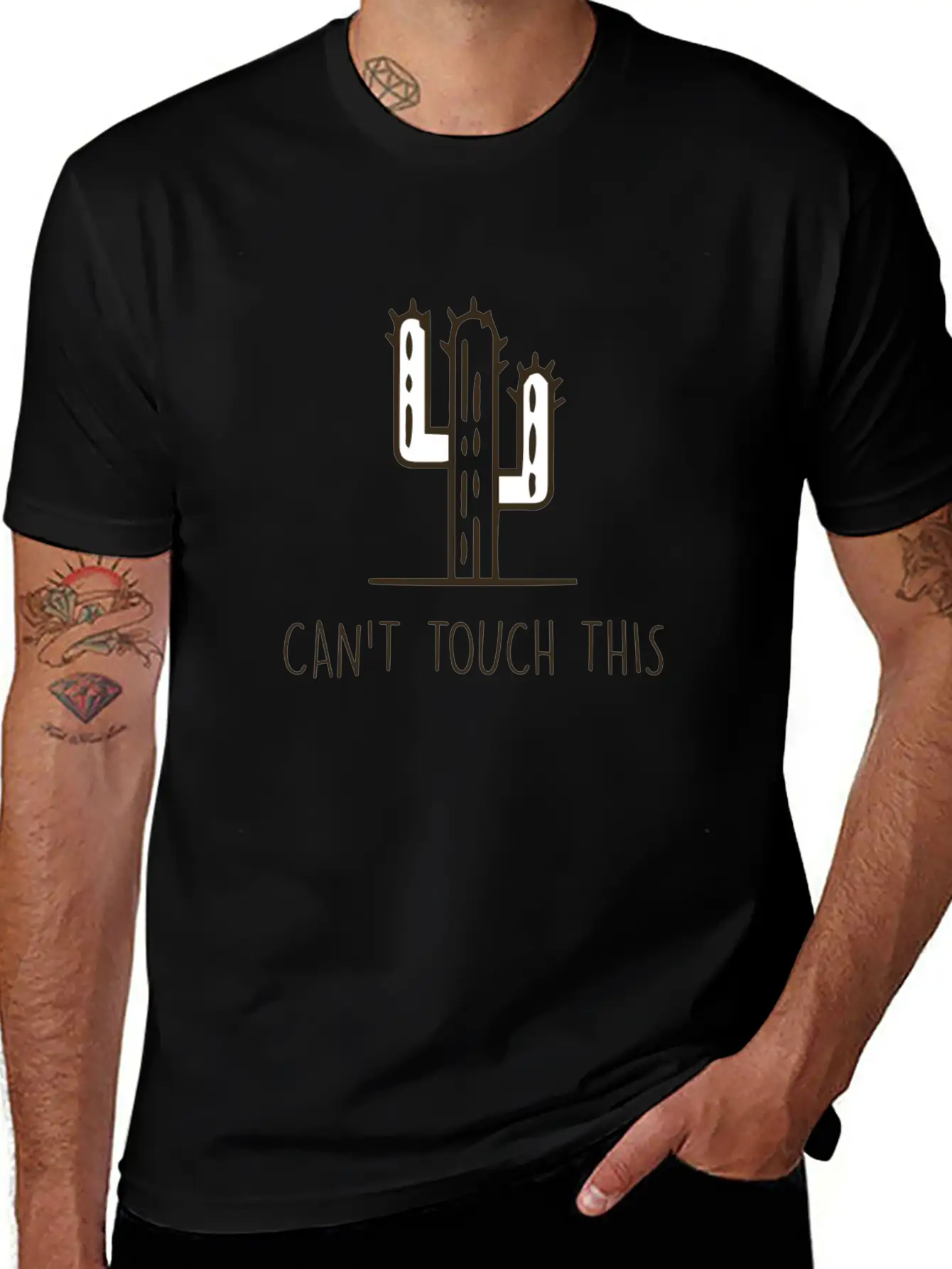 Can't Touch This Cactus Lightweight Cotton T-Shirt – Daily Comfort Graphic Shirt