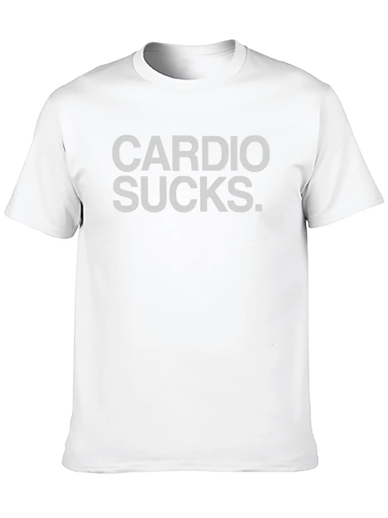 Cardio Sucks Exercise Running Gym Training Worko Lightweight Cotton T-Shirt – Daily Comfort Graphic Shirt