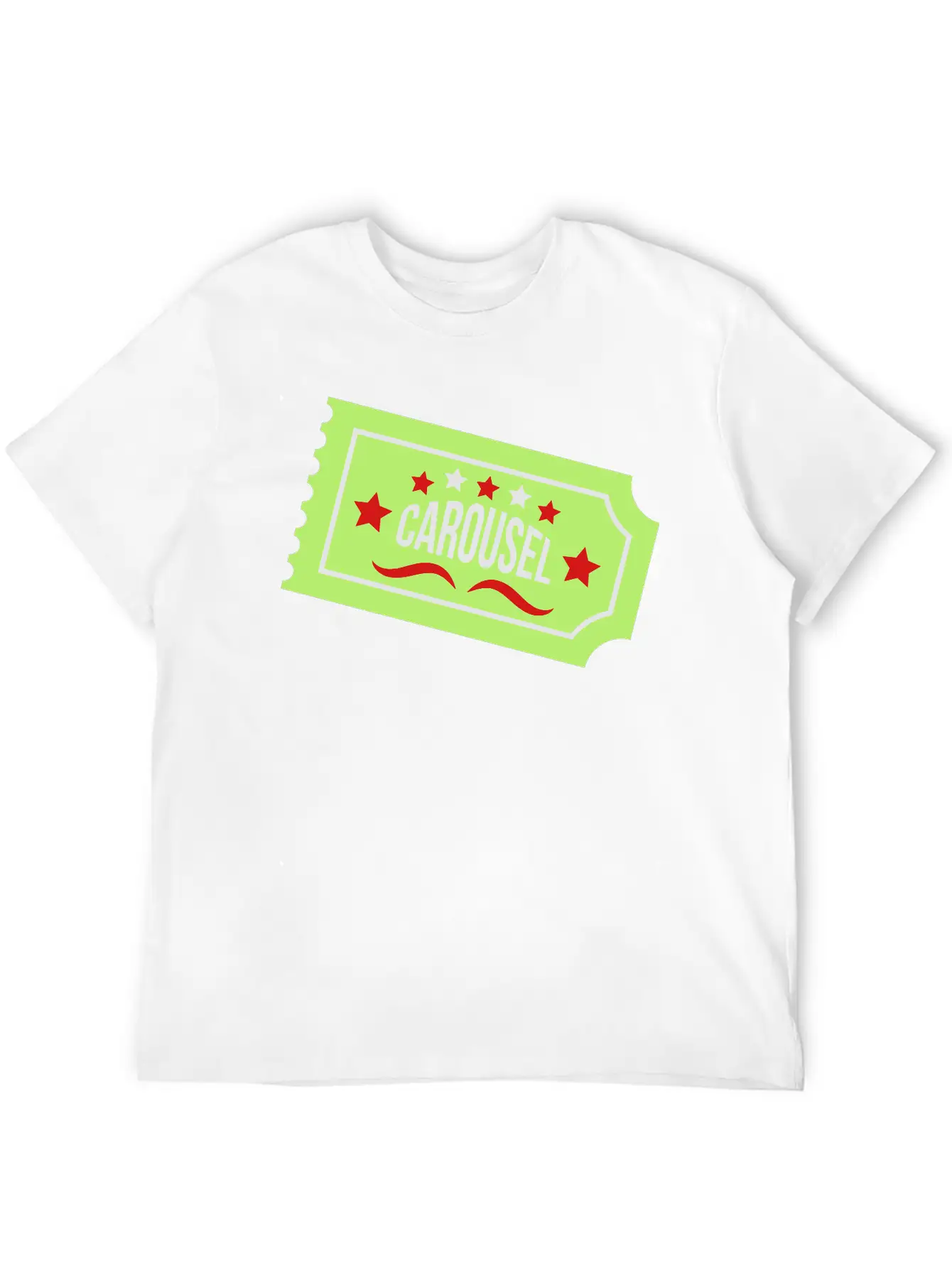 Carousel Ticket Stylish Everyday T-Shirt – Unisex Basic Cotton Tee