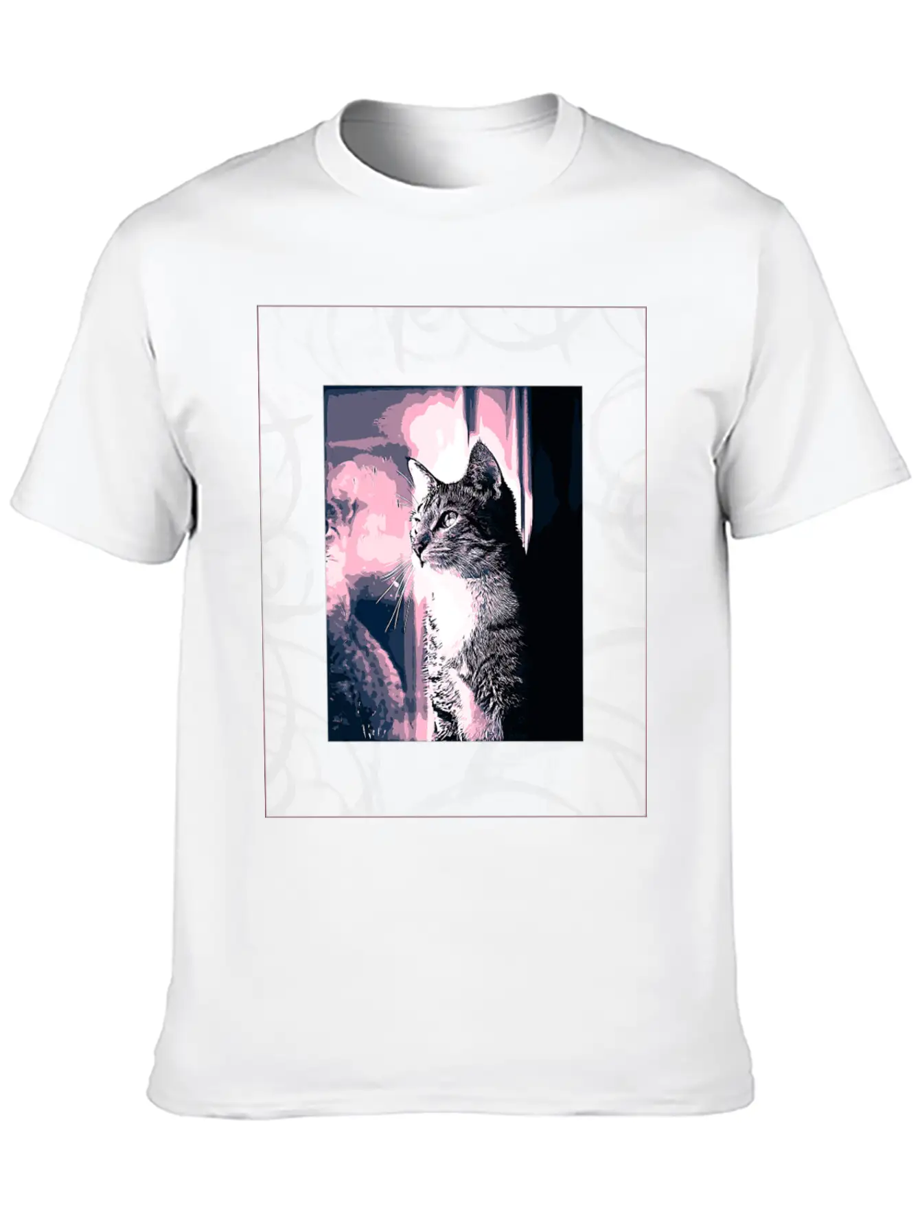 CAT IN ART Lightweight Cotton T-Shirt – Daily Comfort Graphic Shirt
