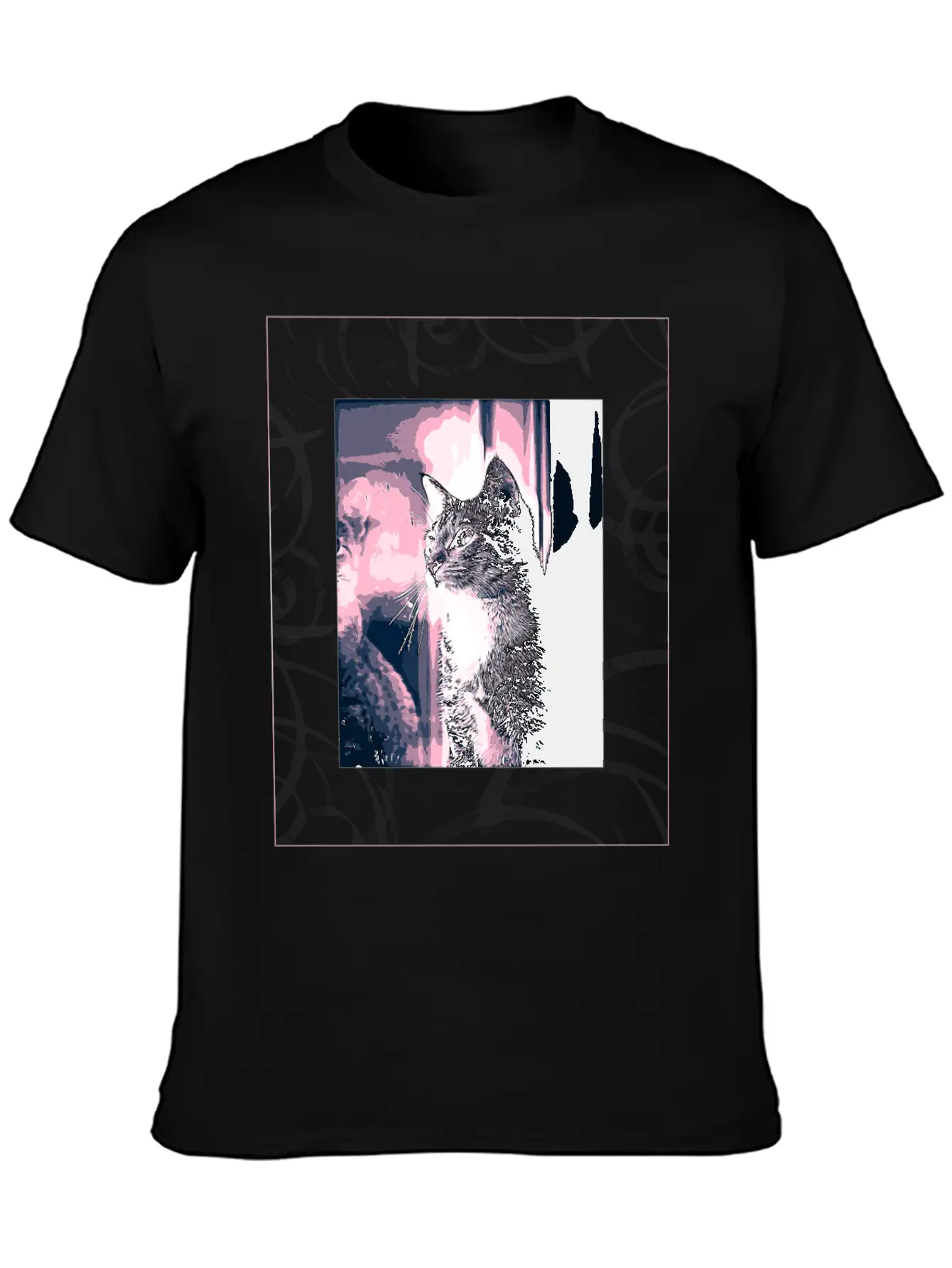 CAT IN ART Lightweight Cotton T-Shirt – Daily Comfort Graphic Shirt