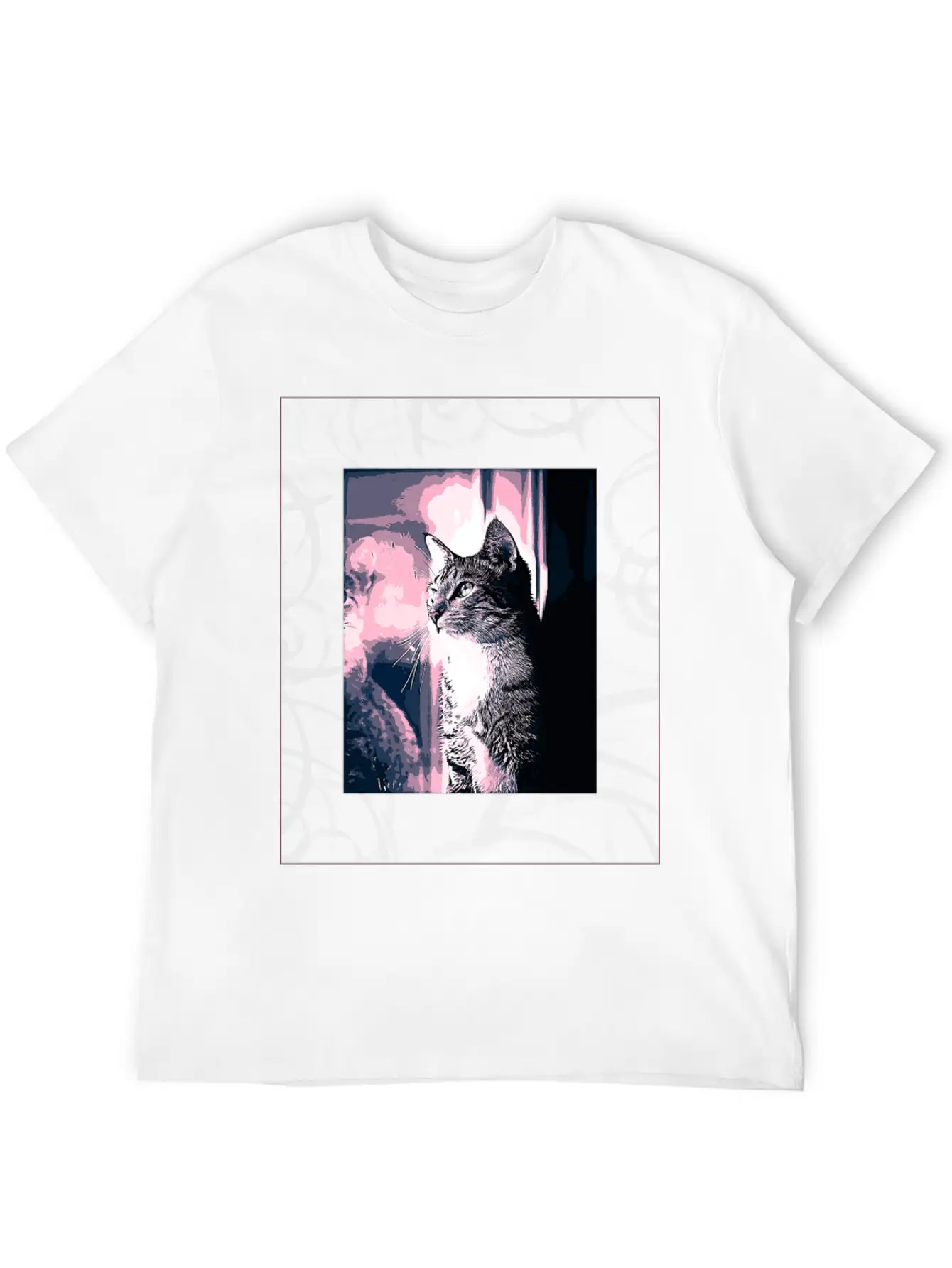 CAT IN ART Lightweight Cotton T-Shirt – Daily Comfort Graphic Shirt