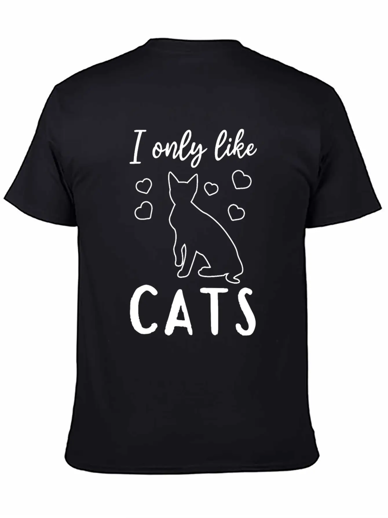 Cat Lover House Cat Lover - I Only Like Cats - Cat Basic Graphic T-Shirt – Daily Comfort In Soft Cotton