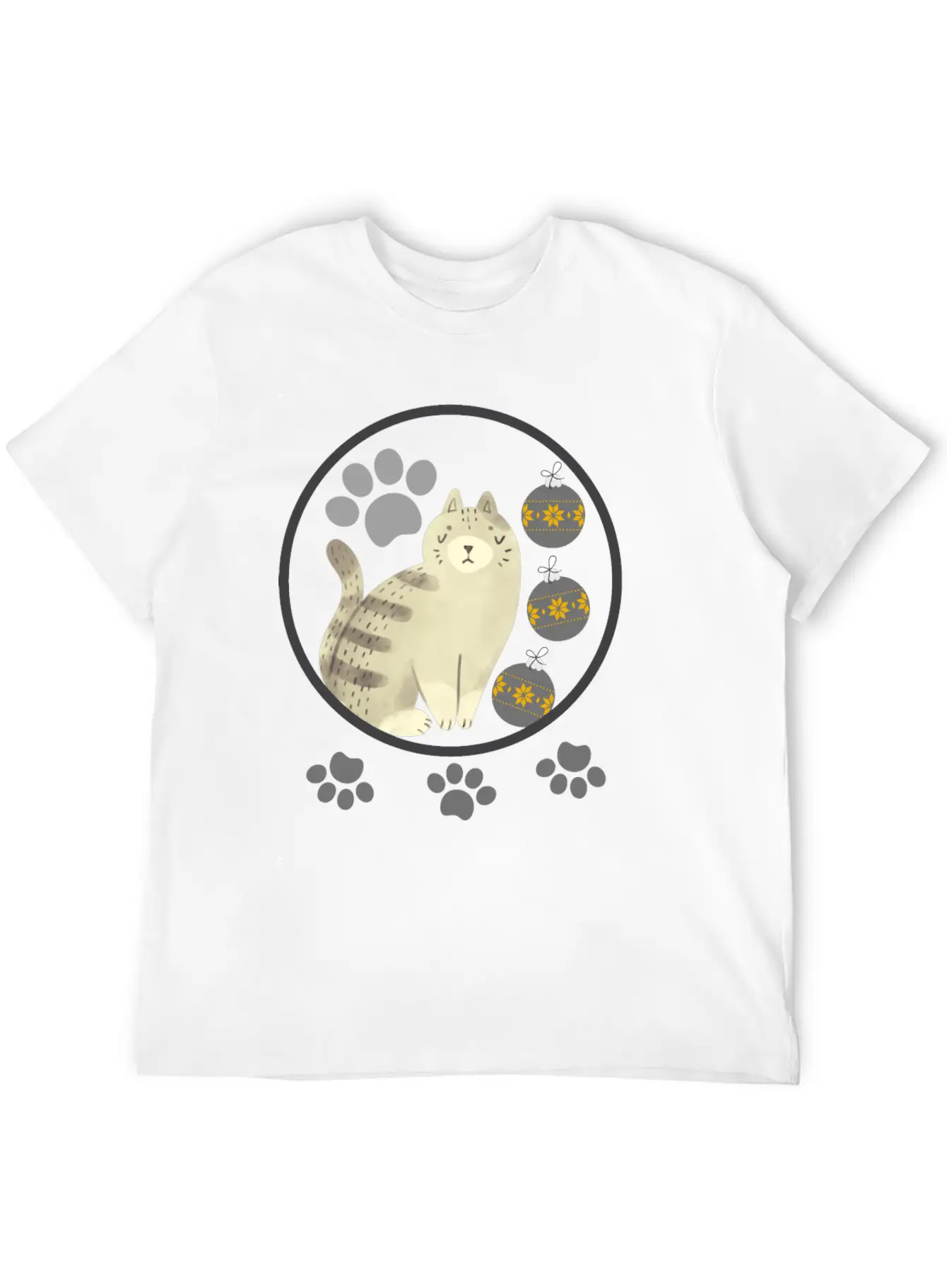 Cat With Paws Basic Graphic T-Shirt – Daily Comfort In Soft Cotton