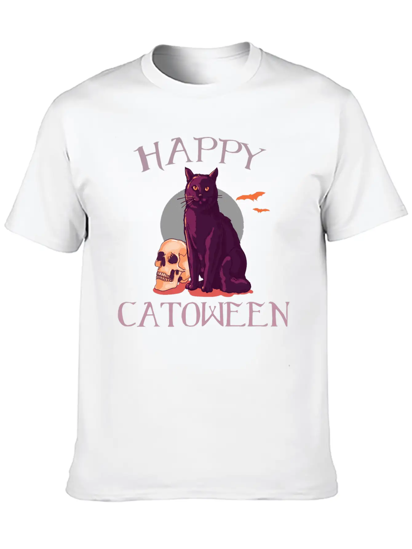 Catoween Kawaii Kitten Classic T-Shirt Stylish Everyday T-Shirt – Unisex Basic Cotton Tee