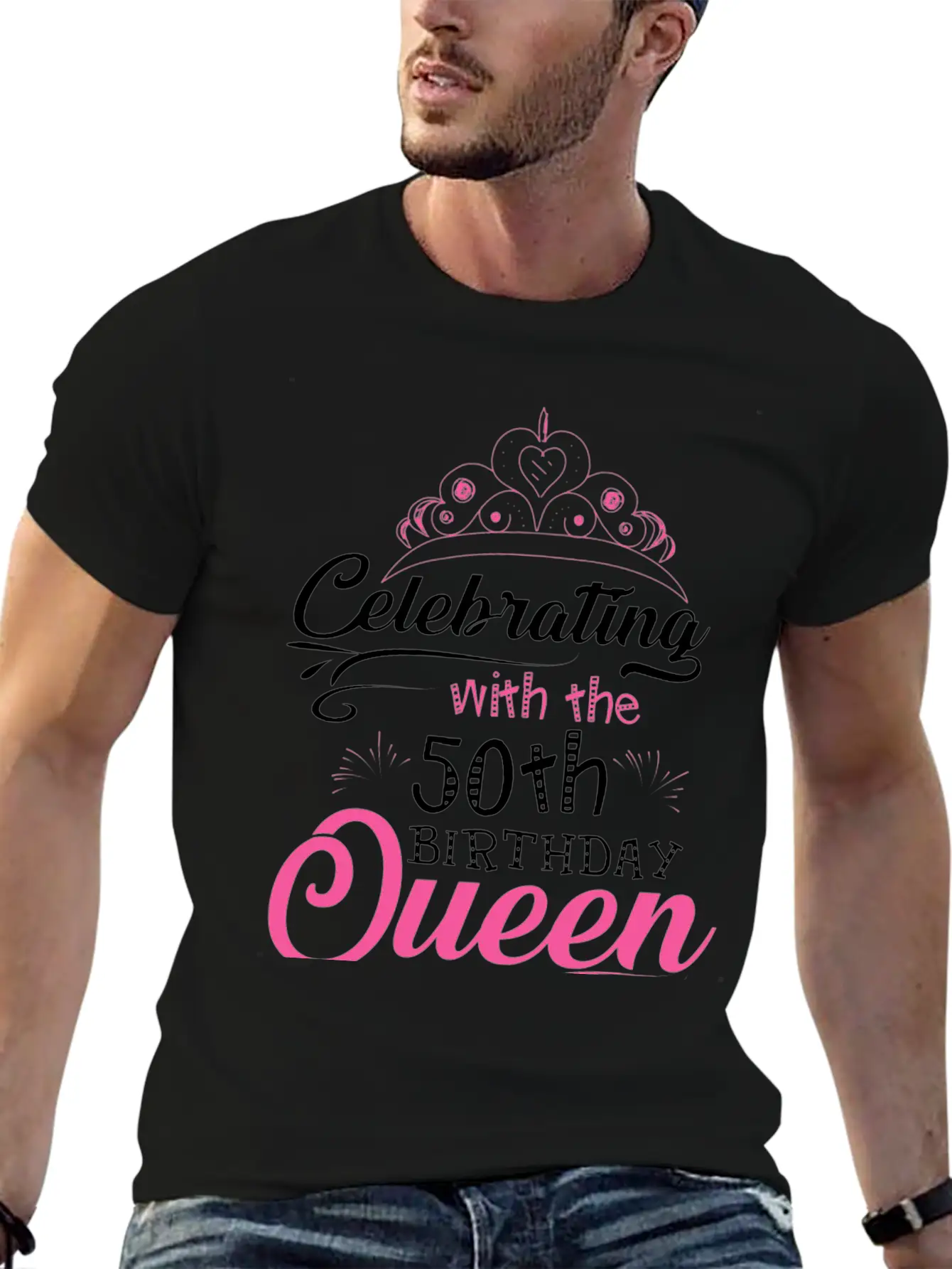 Celebrating With The 70th Birthday Queen Basic Graphic T-Shirt – Daily Comfort In Soft Cotton
