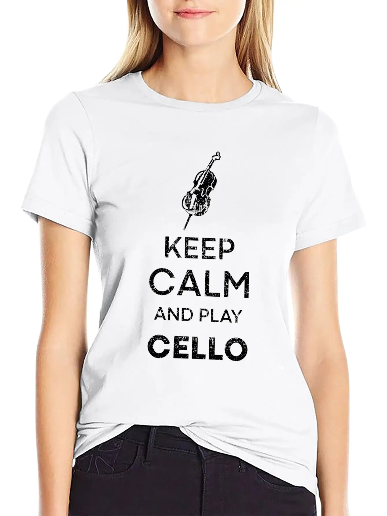 Cello Musician Stylish Everyday T-Shirt – Unisex Basic Cotton Tee