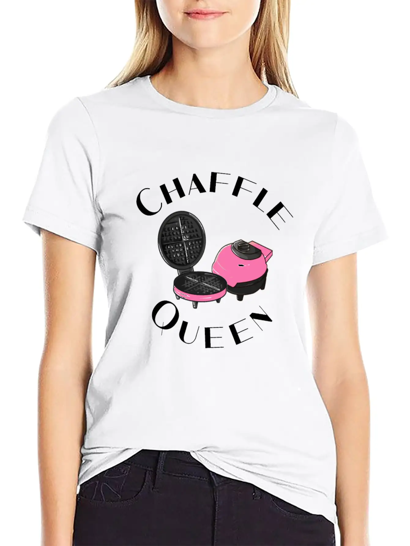 Chaffle Queen Keto Chaffle Waffle Lover Stylish Everyday T-Shirt – Unisex Basic Cotton Tee