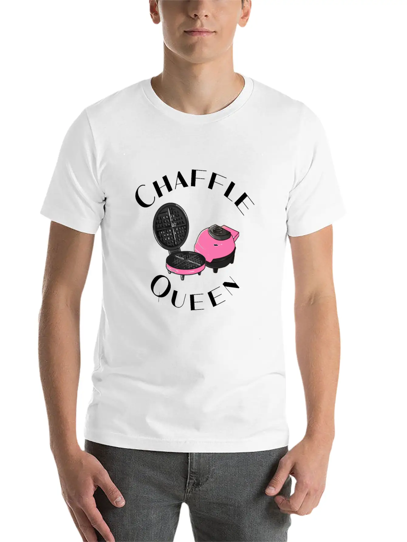 Chaffle Queen Keto Chaffle Waffle Lover Stylish Everyday T-Shirt – Unisex Basic Cotton Tee