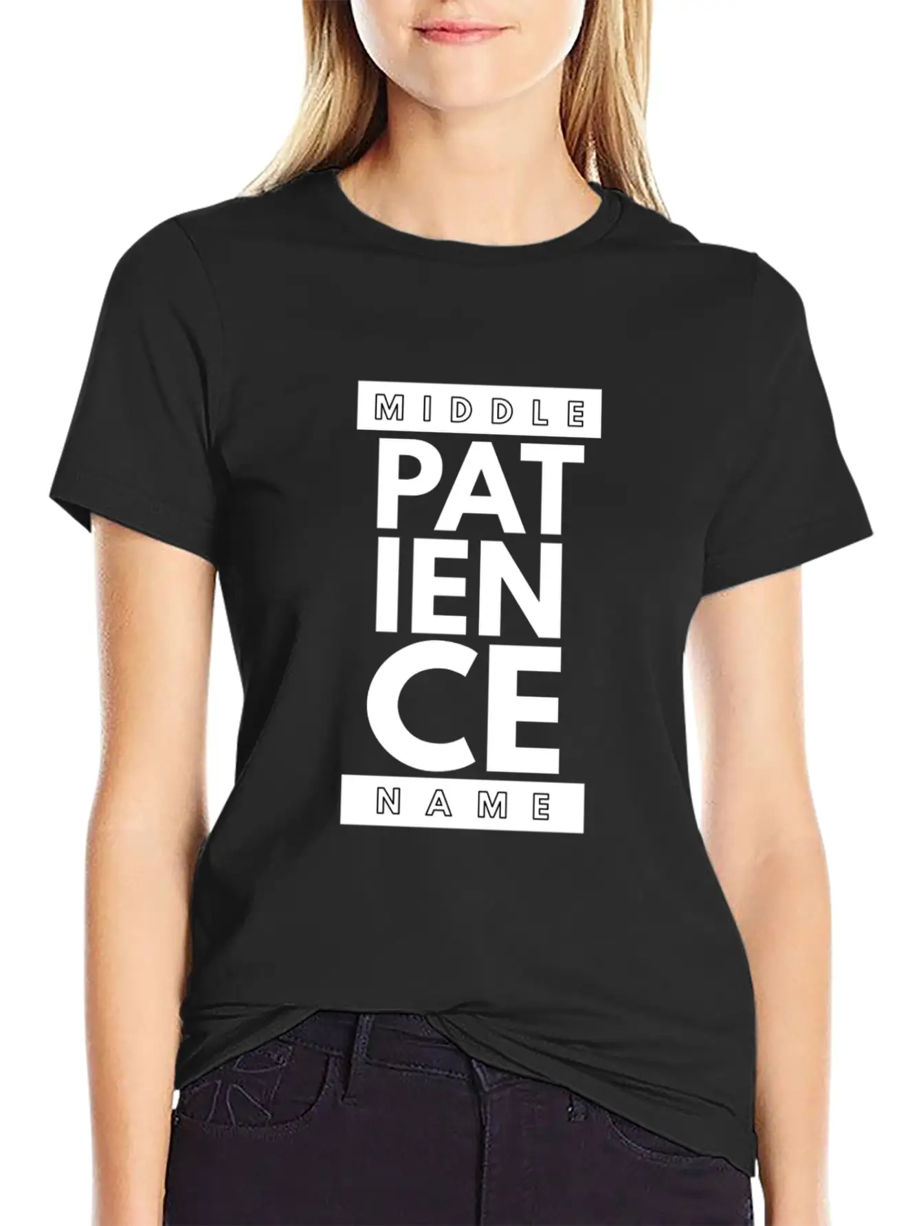 Chef's Humor - Middle Name: Patience Stylish Everyday T-Shirt – Unisex Basic Cotton Tee