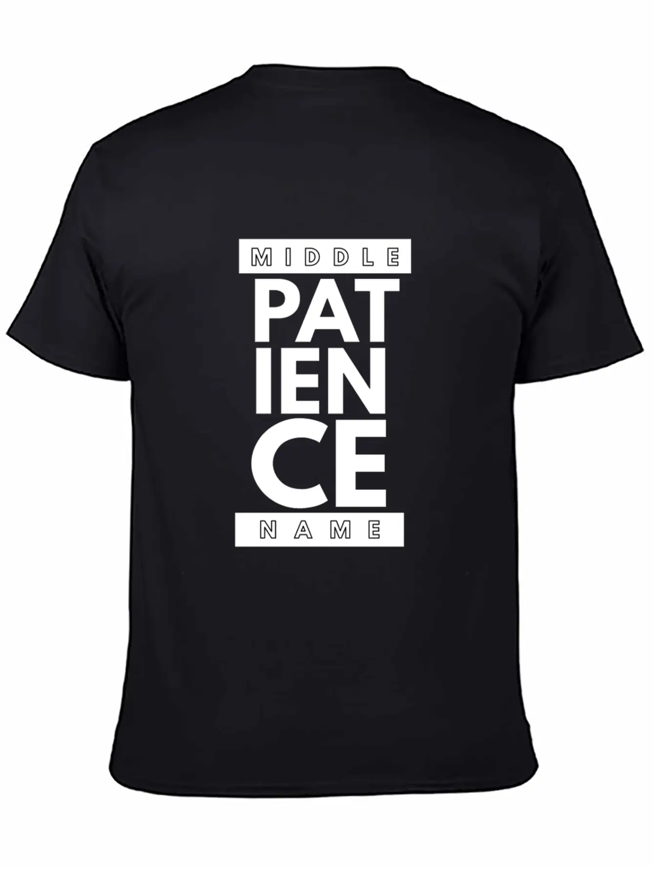 Chef's Humor - Middle Name: Patience Stylish Everyday T-Shirt – Unisex Basic Cotton Tee