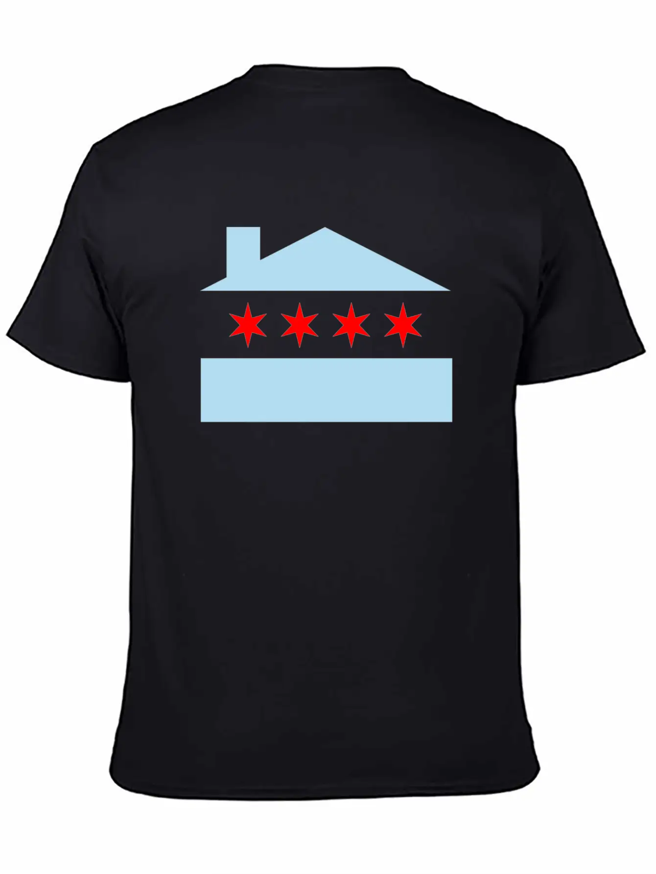Chicago House Flag - EDM Casual Graphic T-Shirt – Simple And Comfortable Daily Wear