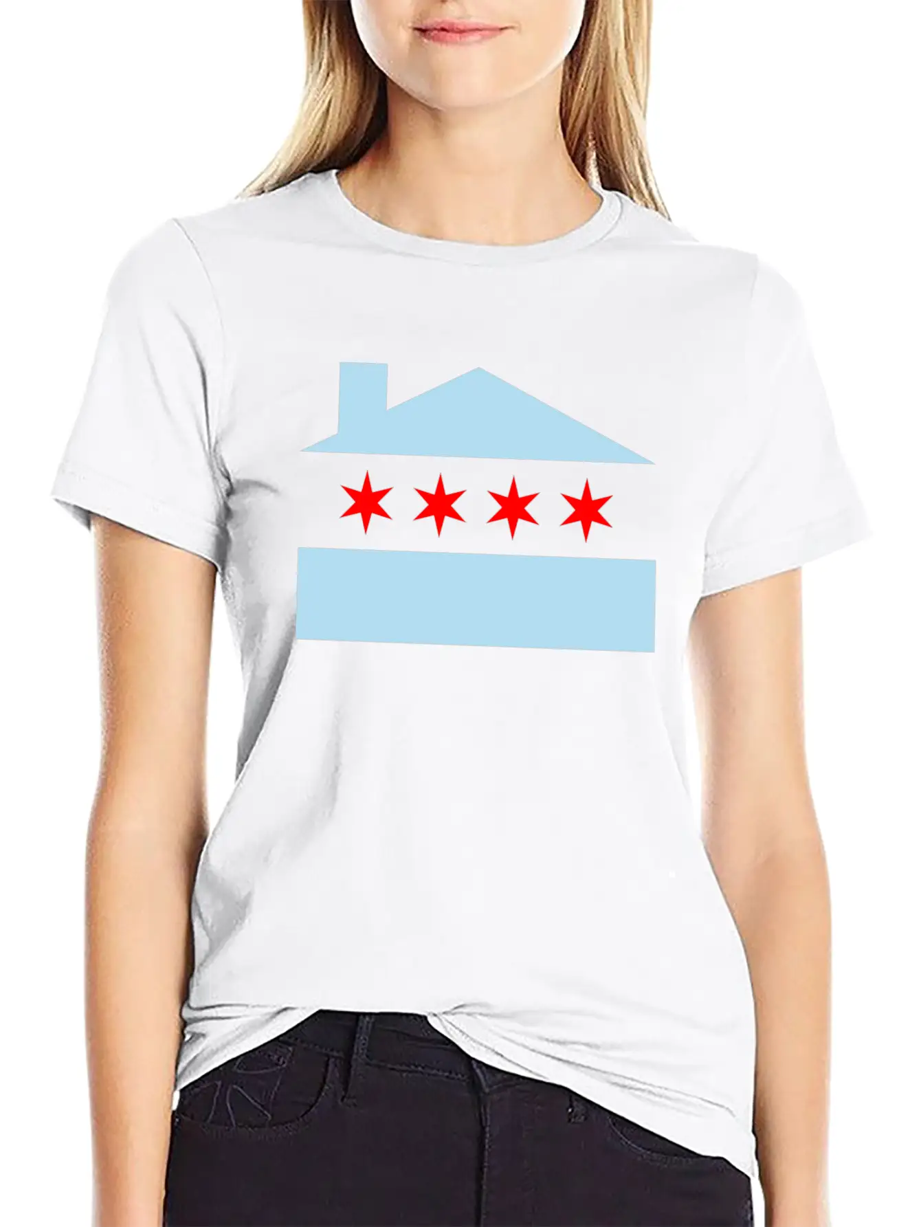 Chicago House Flag - EDM Casual Graphic T-Shirt – Simple And Comfortable Daily Wear