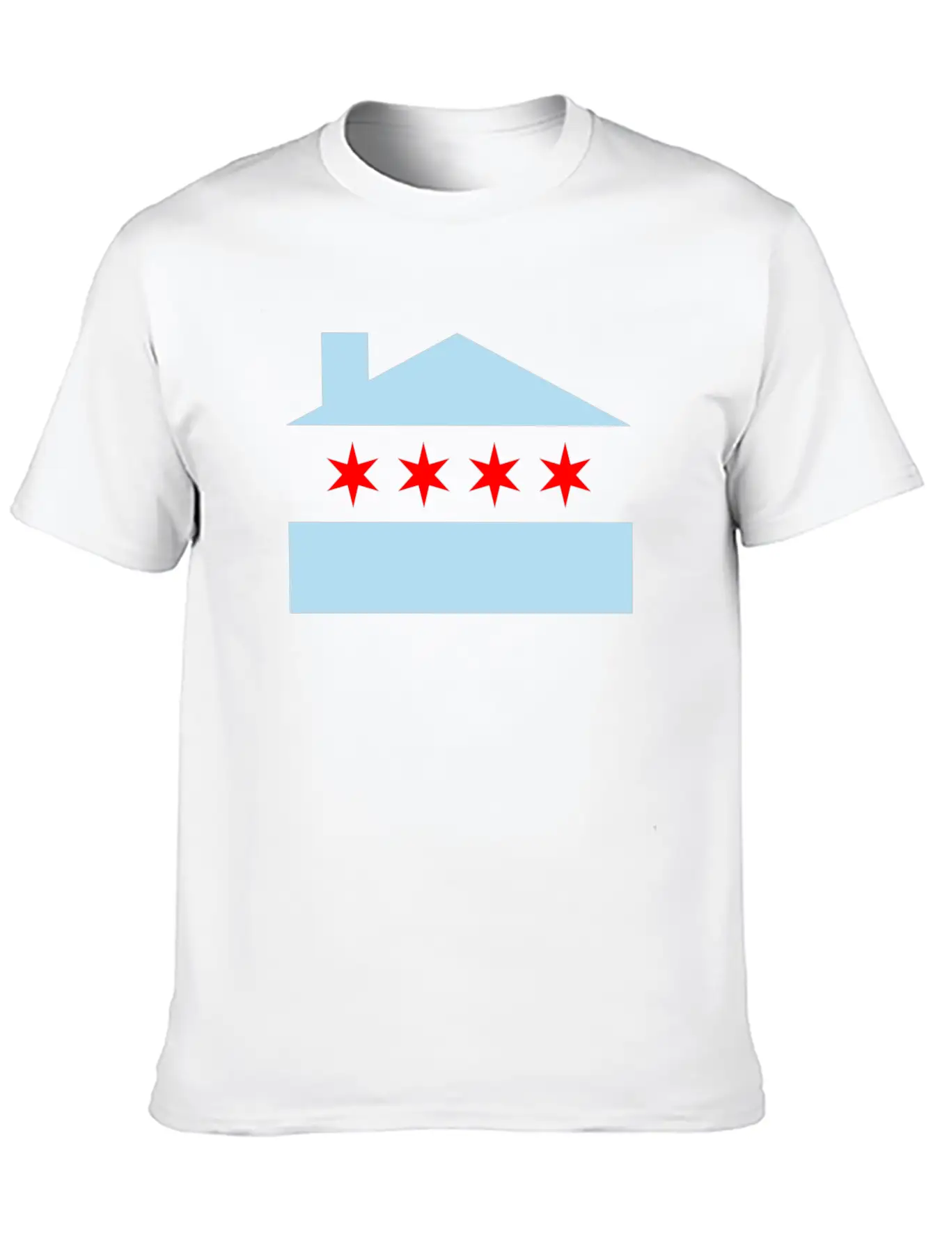 Chicago House Flag - EDM Casual Graphic T-Shirt – Simple And Comfortable Daily Wear