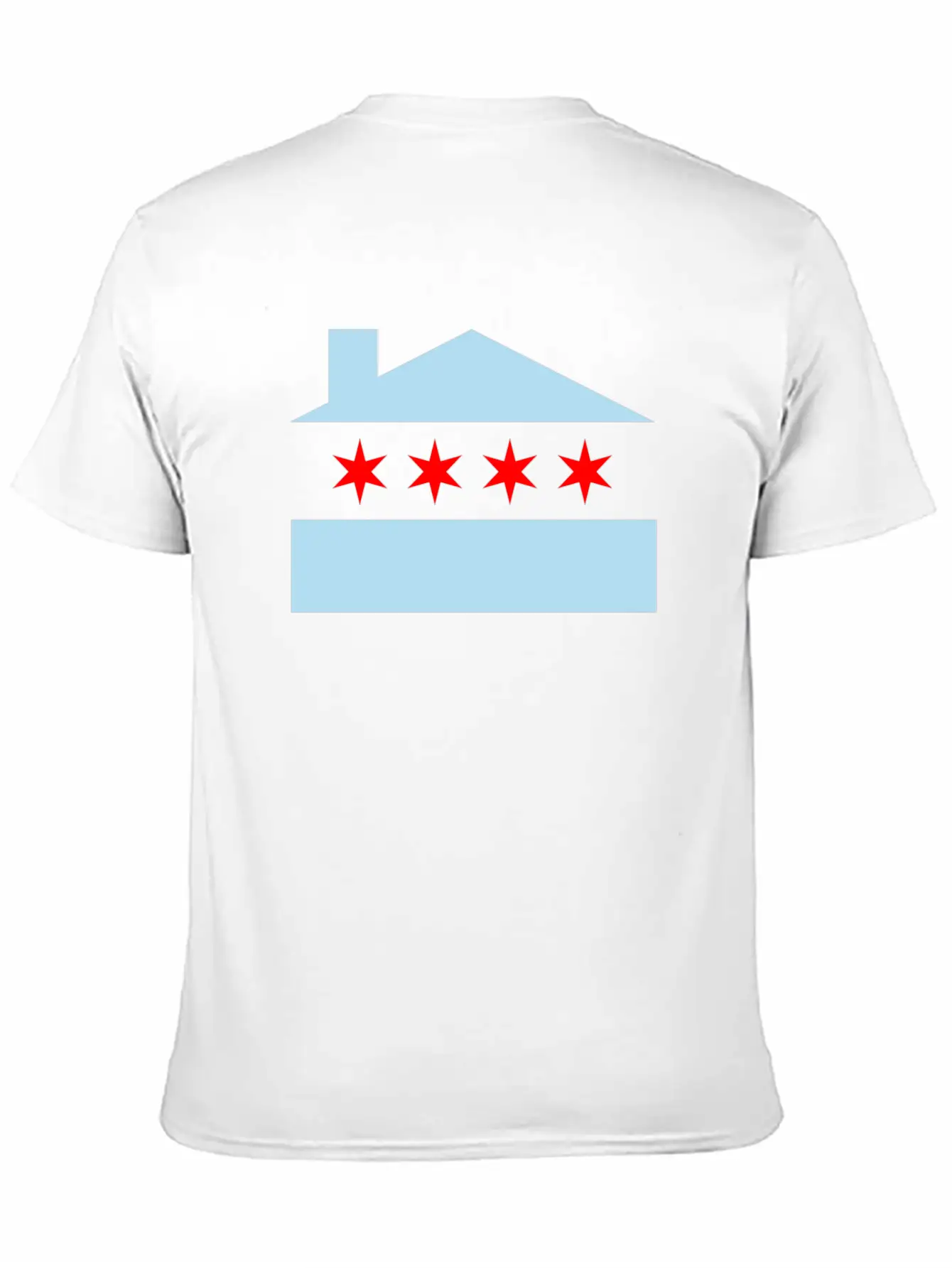 Chicago House Flag - EDM Casual Graphic T-Shirt – Simple And Comfortable Daily Wear