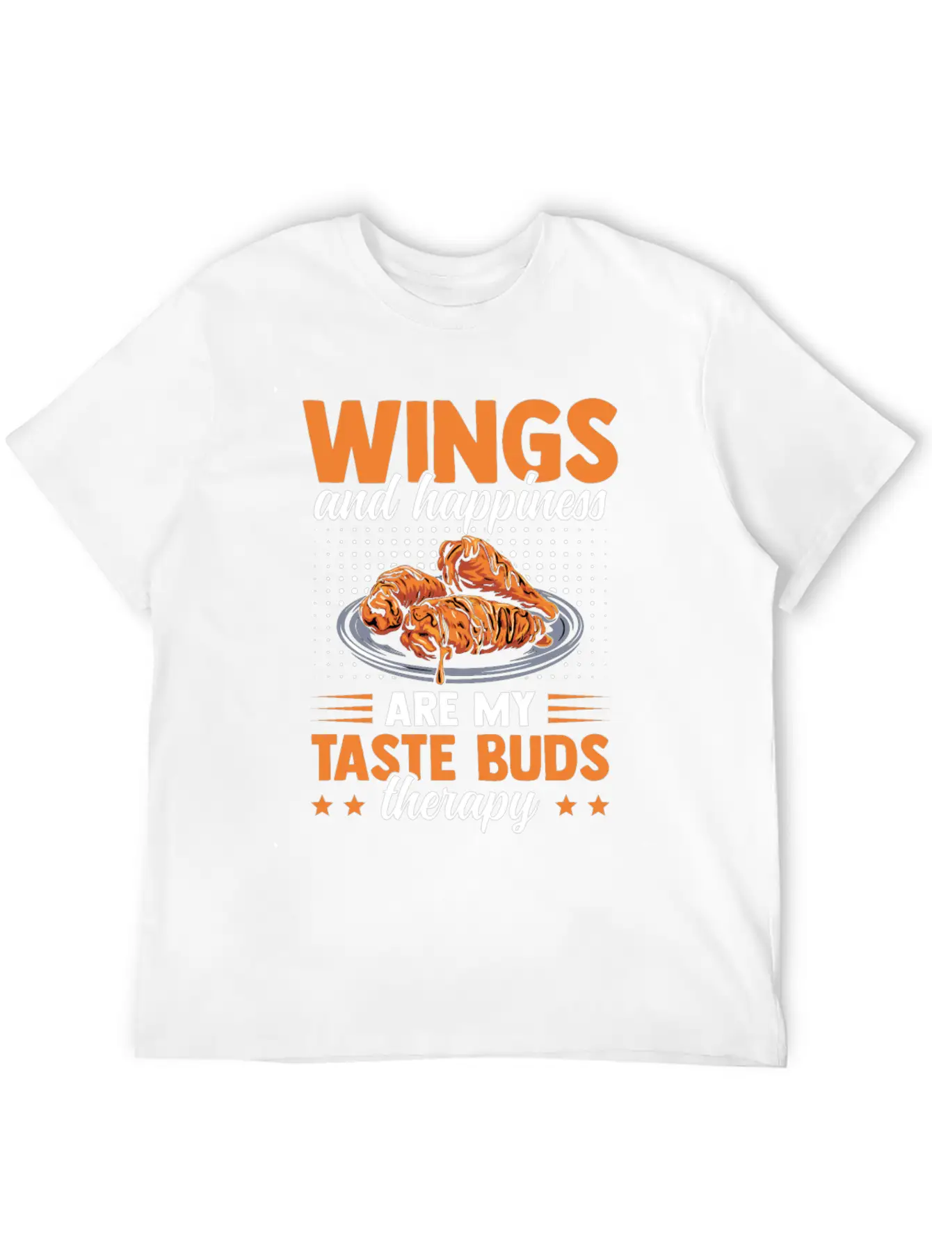 Chicken Wings Taste Buds Therapy Saucy Chicken Essential Cotton Tee For Daily Outfits – Unisex Style