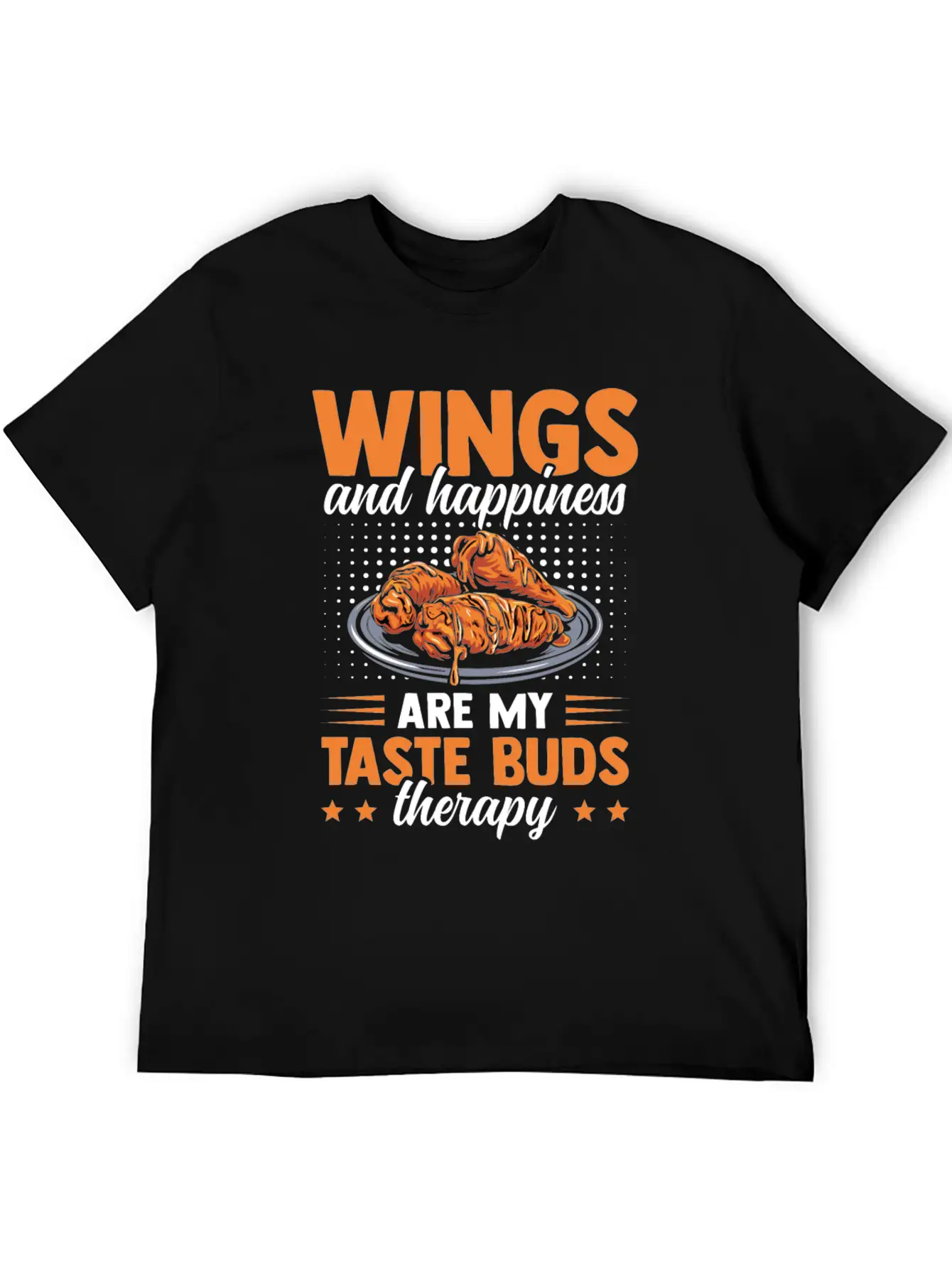 Chicken Wings Taste Buds Therapy Saucy Chicken Essential Cotton Tee For Daily Outfits – Unisex Style