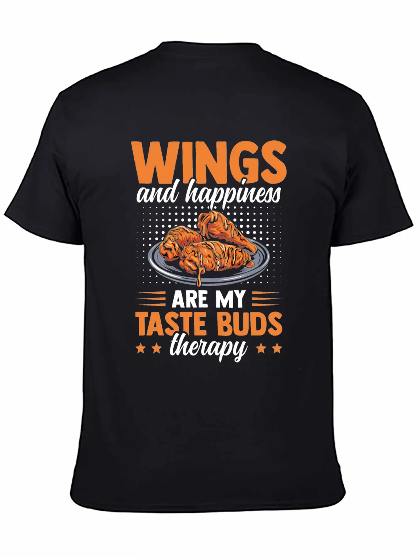 Chicken Wings Taste Buds Therapy Saucy Chicken Essential Cotton Tee For Daily Outfits – Unisex Style