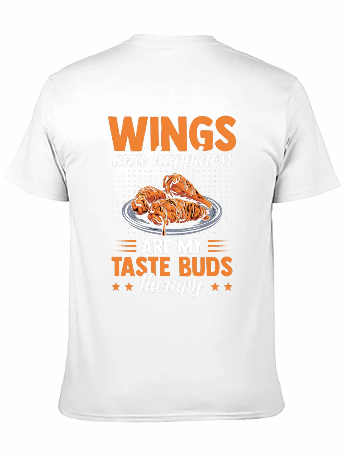 Chicken Wings Taste Buds Therapy Saucy Chicken Essential Cotton Tee For Daily Outfits – Unisex Style