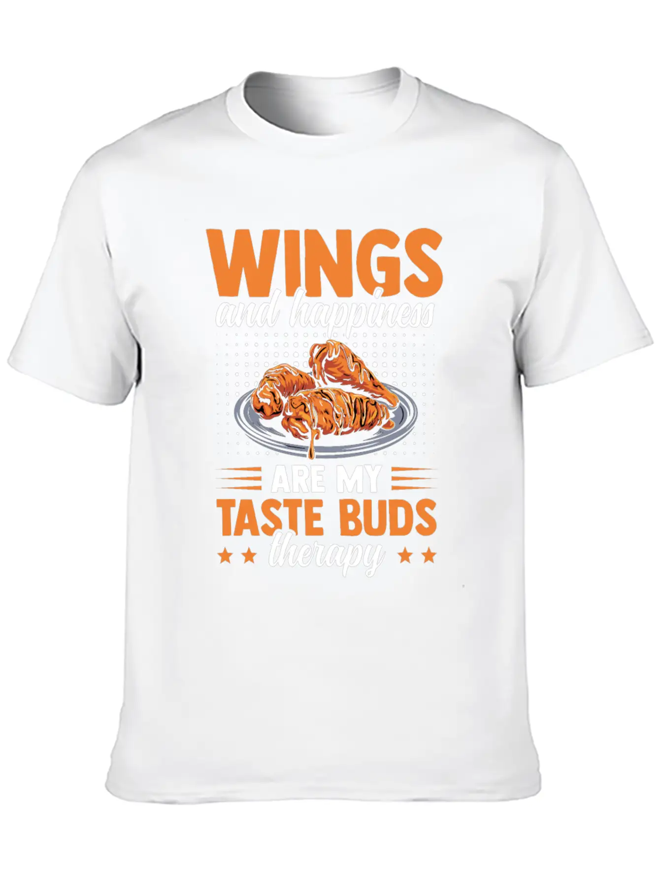 Chicken Wings Taste Buds Therapy Saucy Chicken Essential Cotton Tee For Daily Outfits – Unisex Style