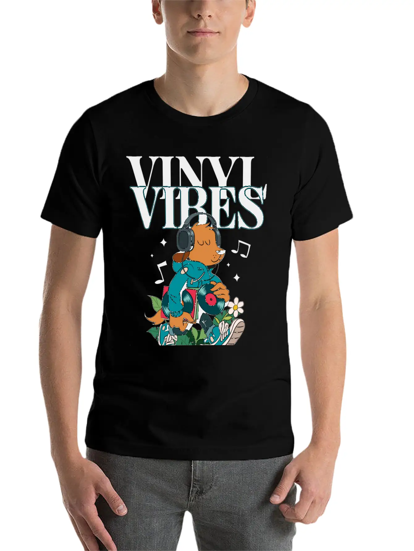 Chill Music Vinyl Stylish Everyday T-Shirt – Unisex Basic Cotton Tee