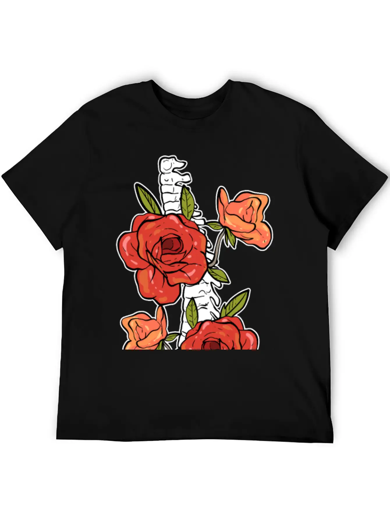 Chiropractic Flower Spinal Cord Stylish Everyday T-Shirt – Unisex Basic Cotton Tee