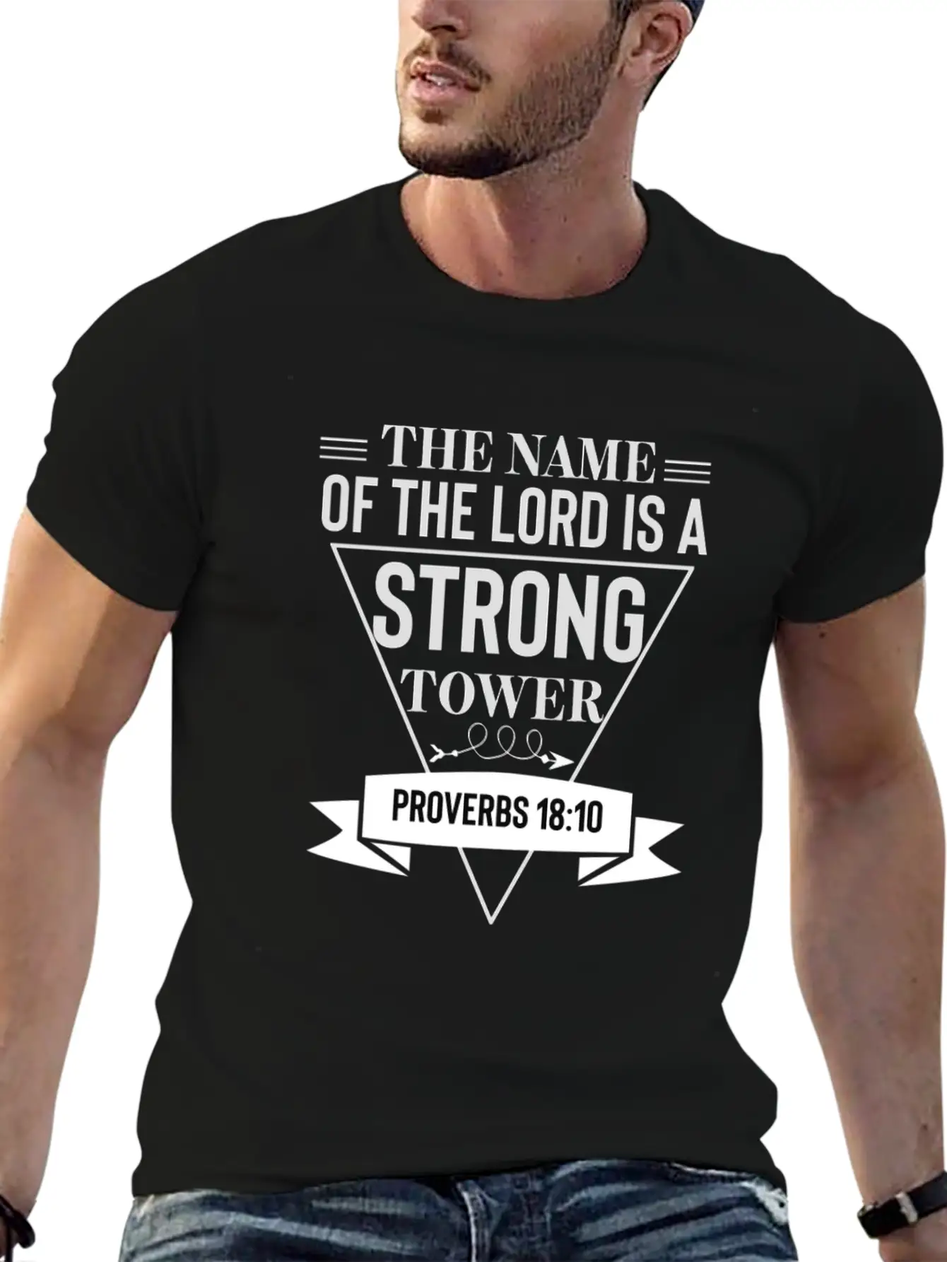 Christian Bible Verse Quote Proverbs 18 Basic Graphic T-Shirt – Daily Comfort In Soft Cotton