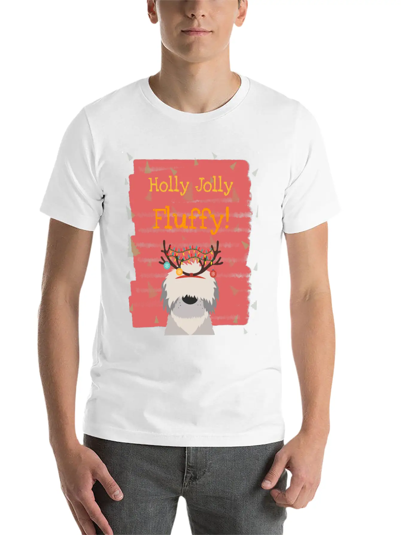Christmas Dog Unisex Casual T-Shirt – Clean Design For Daily Comfort