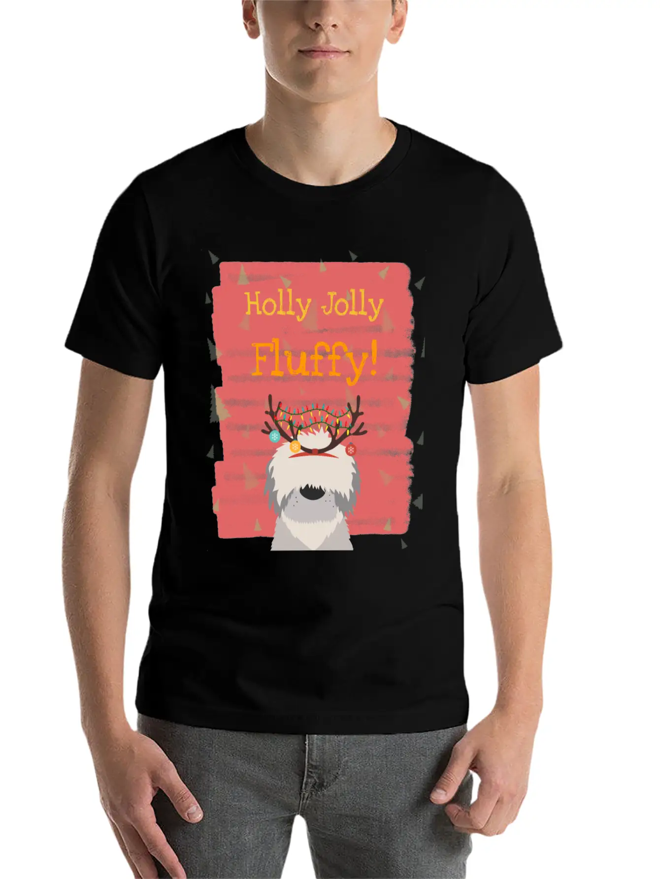 Christmas Dog Unisex Casual T-Shirt – Clean Design For Daily Comfort