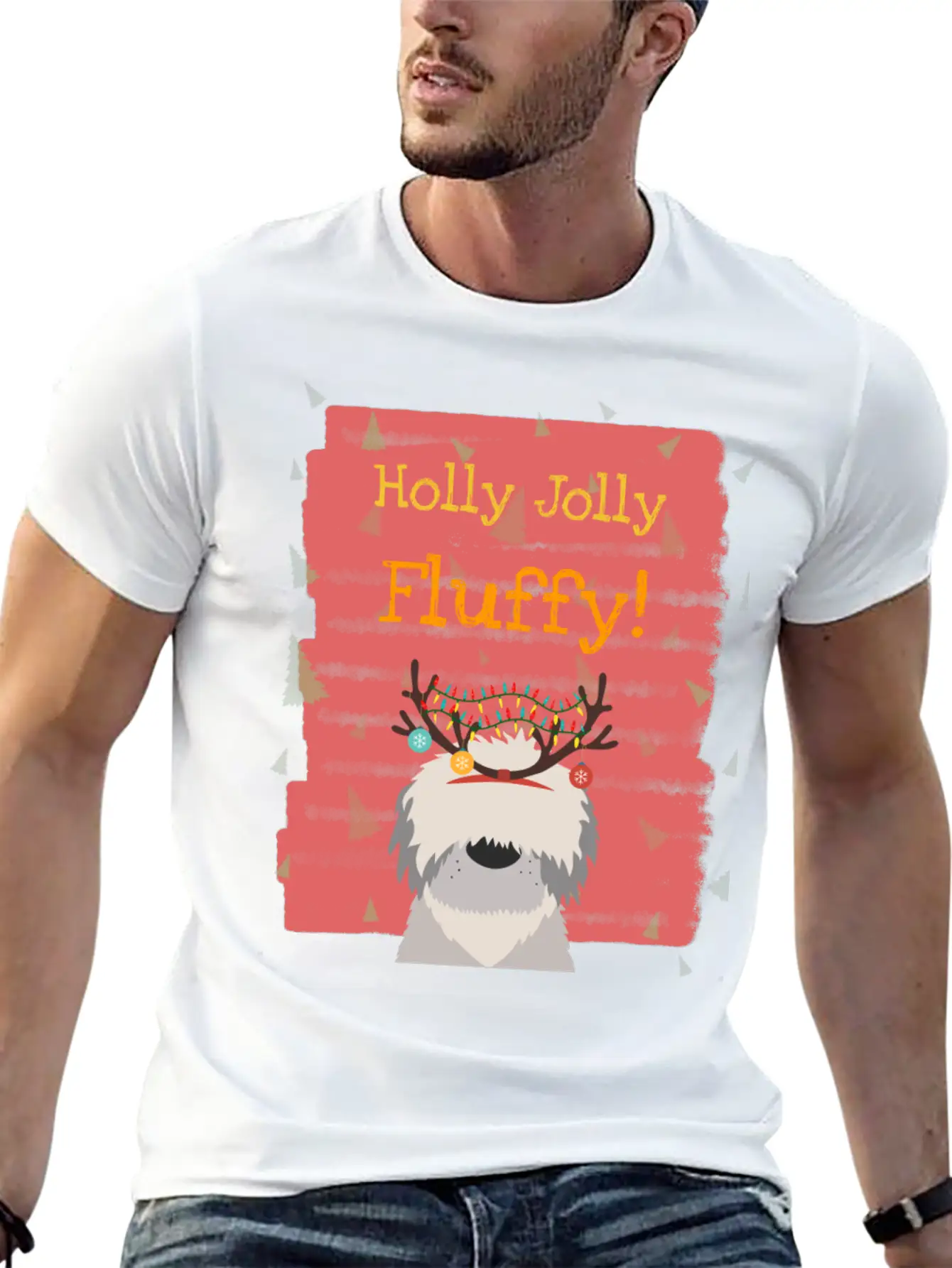 Christmas Dog Unisex Casual T-Shirt – Clean Design For Daily Comfort