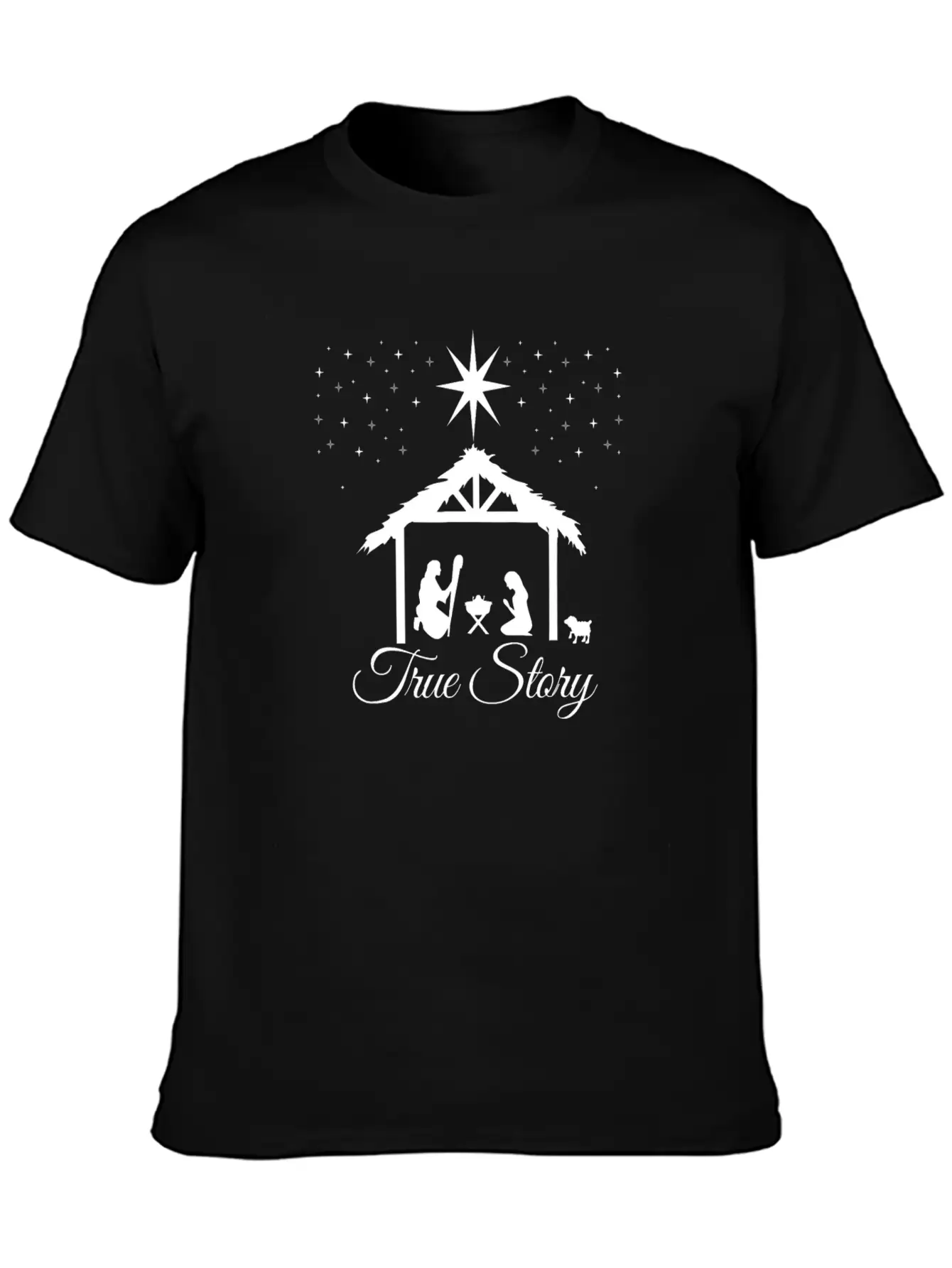 Christmas Nativity Shirt True Story Nativity Stylish Everyday T-Shirt – Unisex Basic Cotton Tee