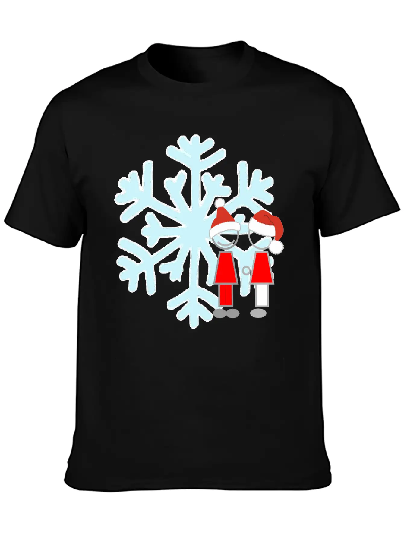 Christmas Snow Basic Graphic T-Shirt – Daily Comfort In Soft Cotton