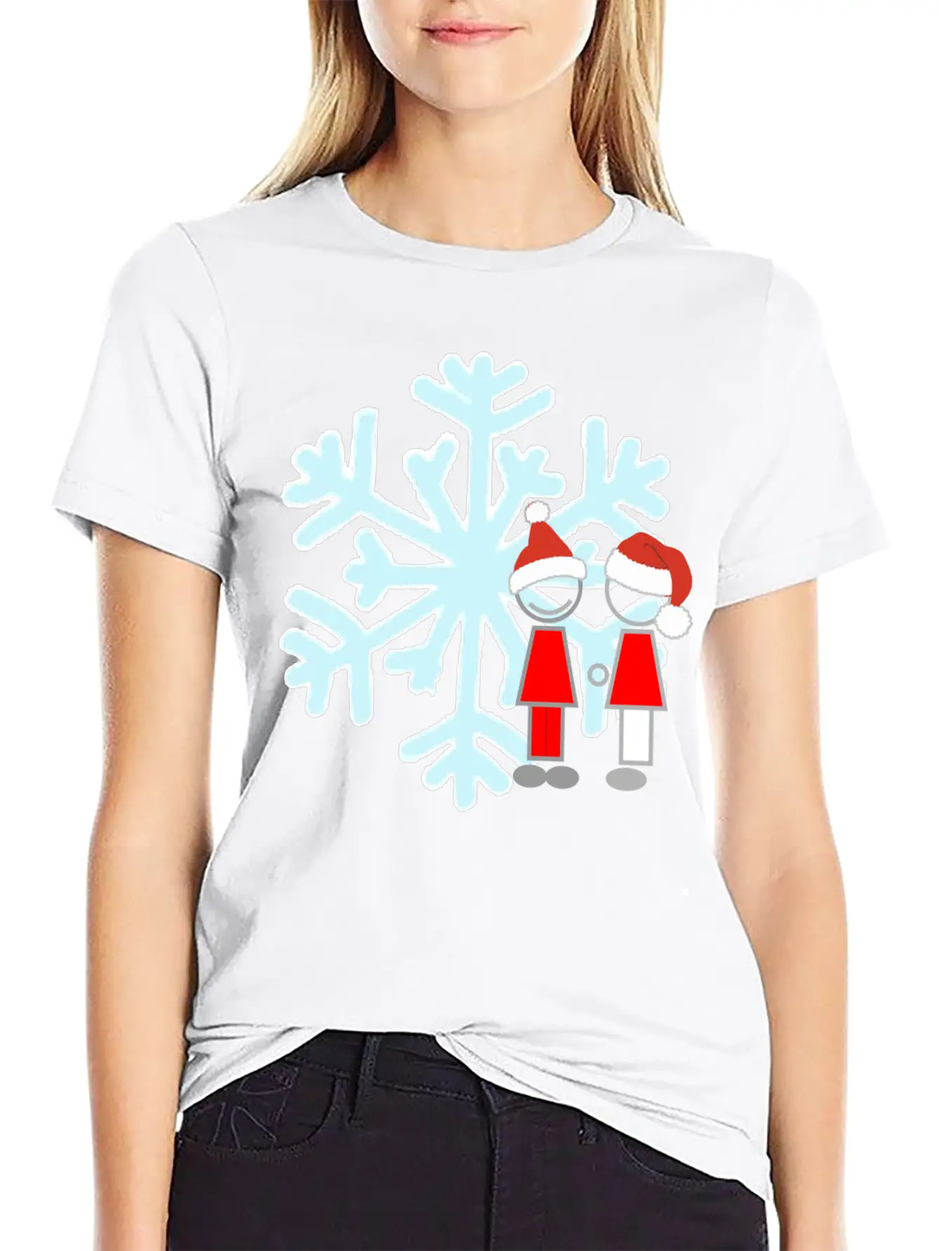 Christmas Snow Basic Graphic T-Shirt – Daily Comfort In Soft Cotton