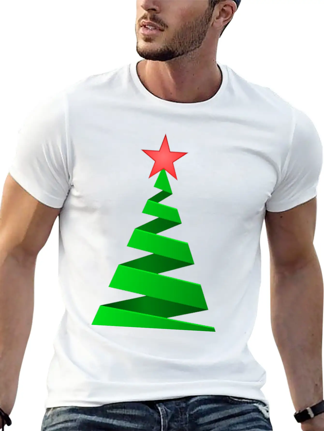 Christmas Tree Basic Graphic T-Shirt – Daily Comfort In Soft Cotton