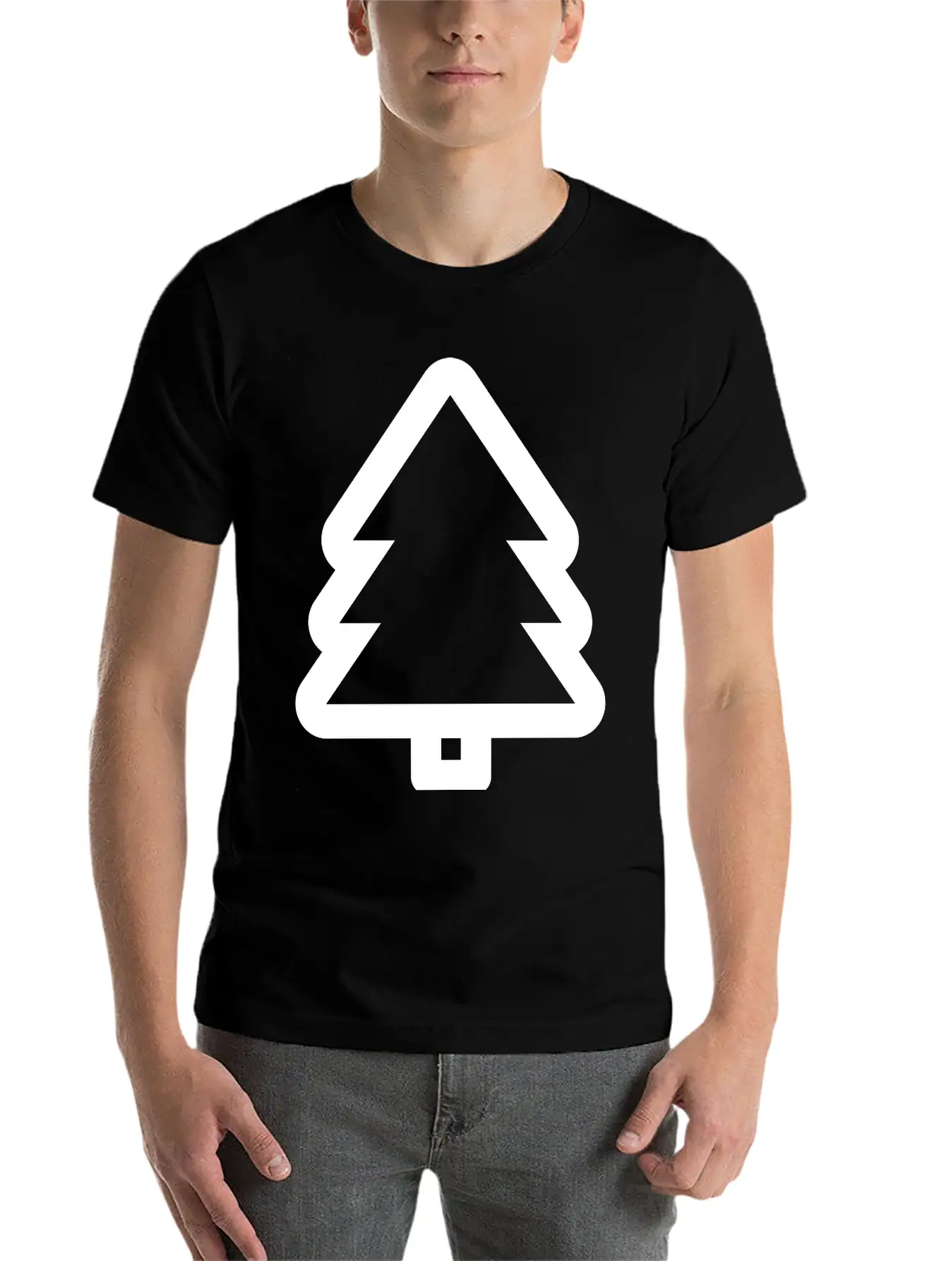 Christmas Tree Stylish Everyday T-Shirt – Unisex Basic Cotton Tee
