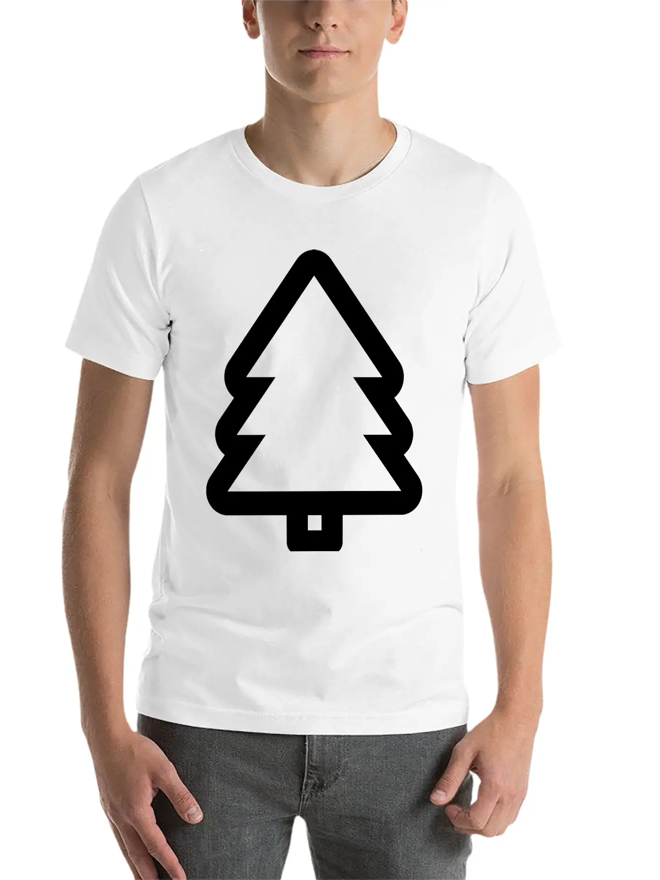 Christmas Tree Stylish Everyday T-Shirt – Unisex Basic Cotton Tee