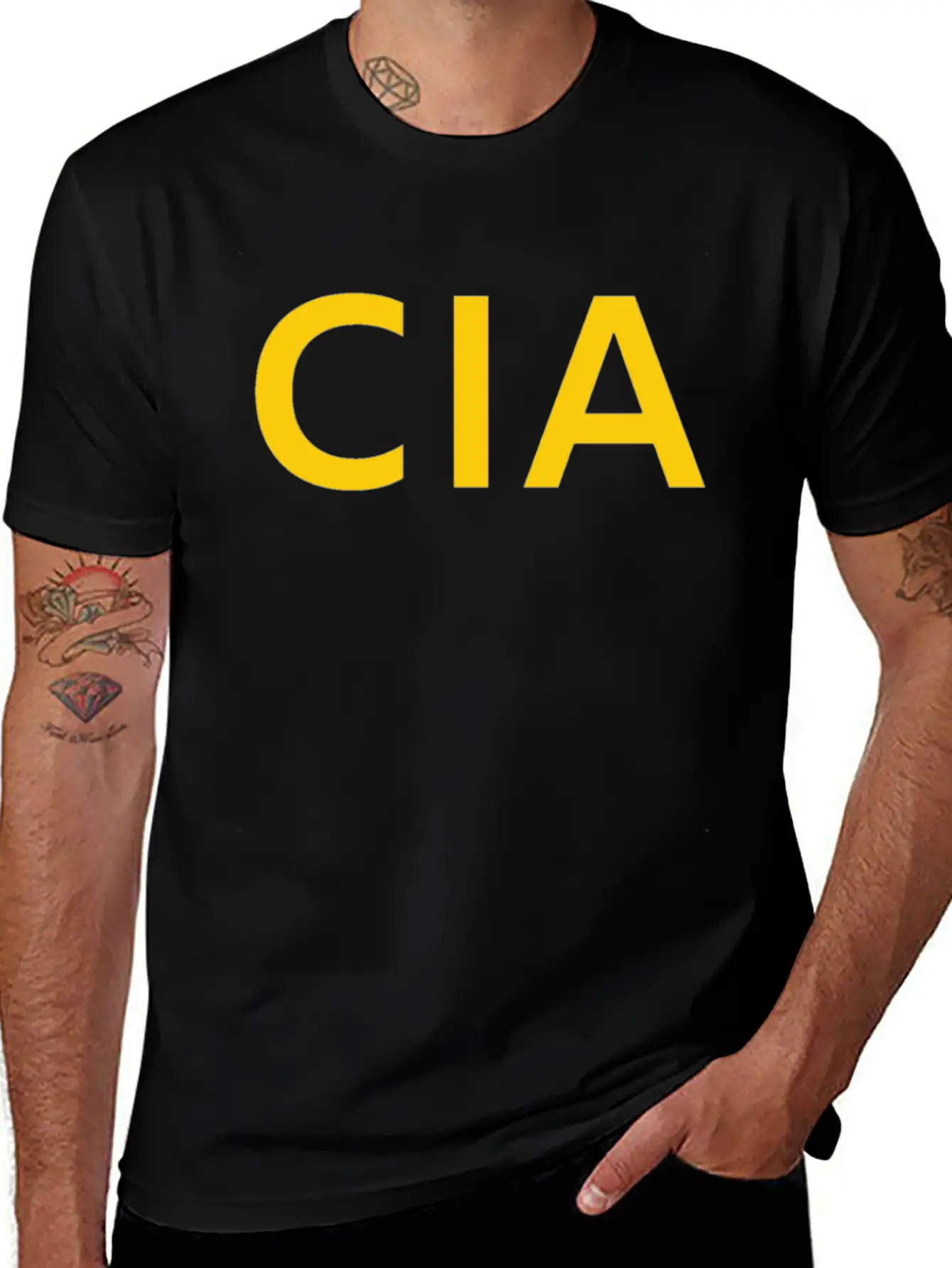 CIA, Central Intelligence Agency, America Relaxed Everyday Tee – Lightweight And Durable Cotton