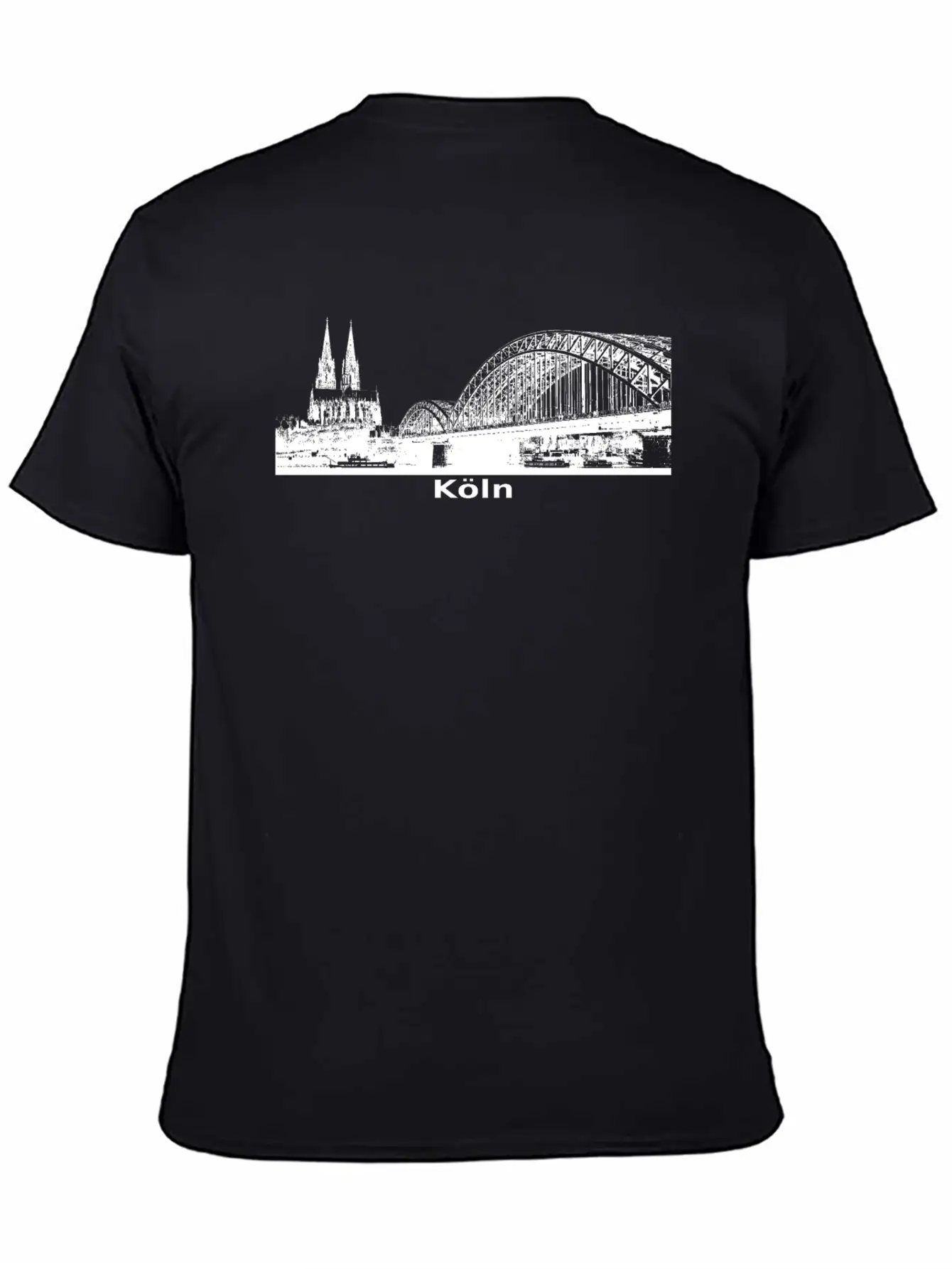 City Of Cologne Skyline White Gift Idea Stylish Everyday T-Shirt – Unisex Basic Cotton Tee