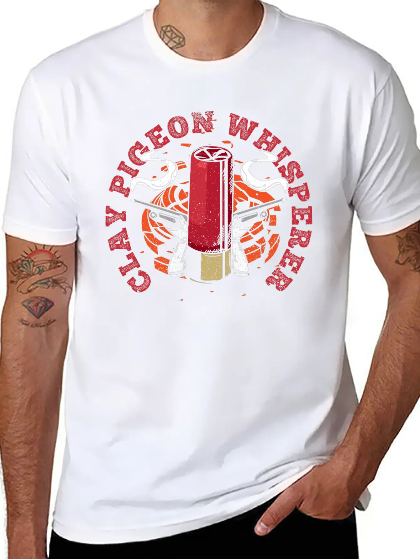 Clay Pigeon Whisperer Quote For A Clay Pigeon Basic Graphic T-Shirt – Daily Comfort In Soft Cotton