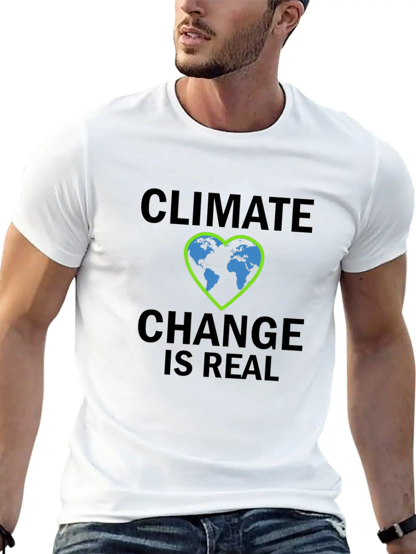 Climate Change Is Real Gift And Present Design Stylish Everyday T-Shirt – Unisex Basic Cotton Tee