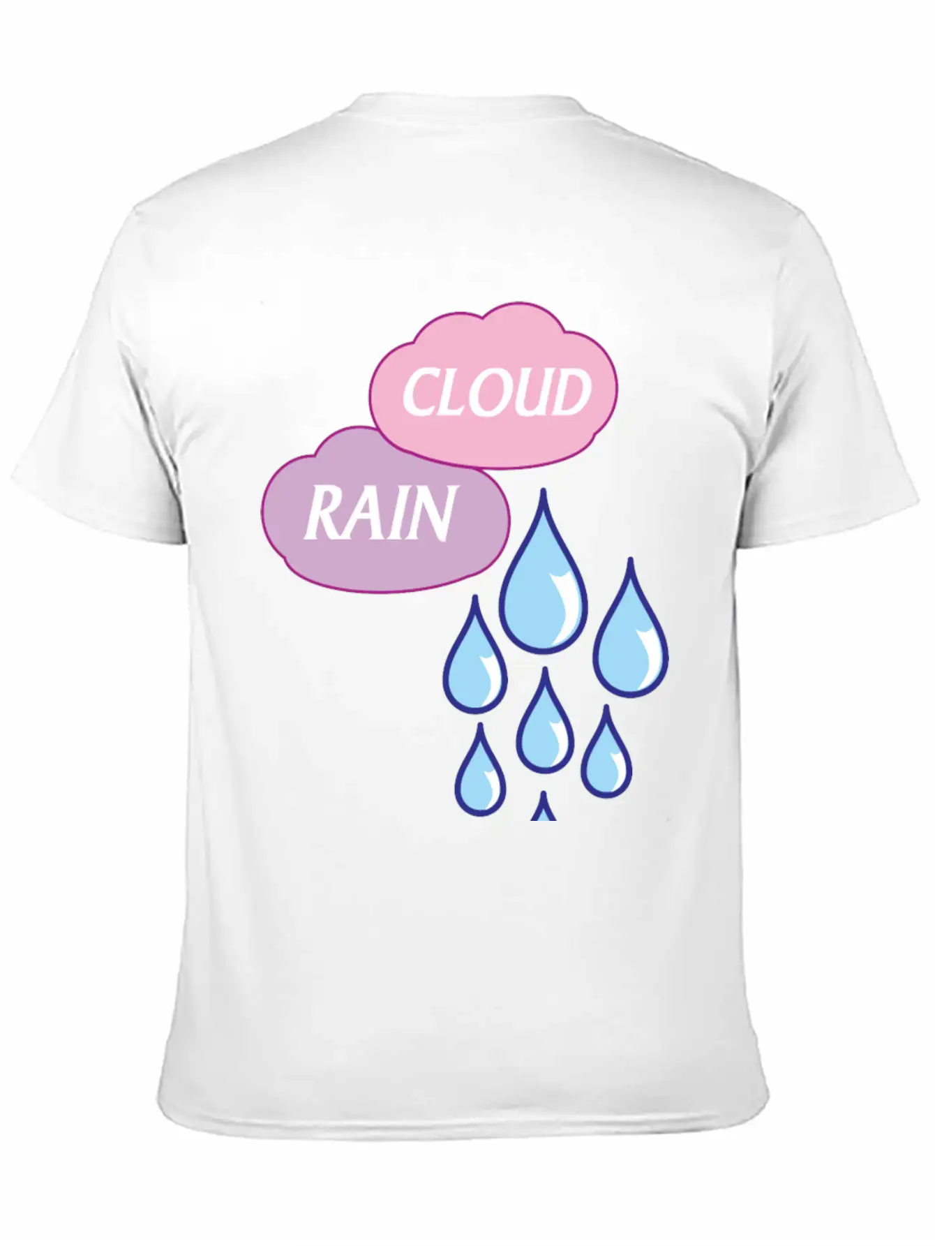 Cloud And Rain Stylish Everyday T-Shirt – Unisex Basic Cotton Tee